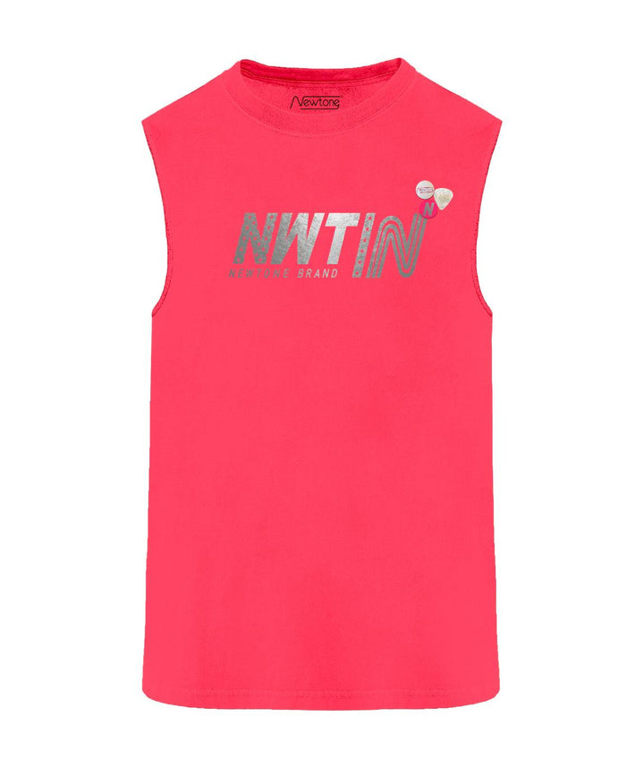 Tee shirt biker néon pink "OFFICIAL" - Newtone