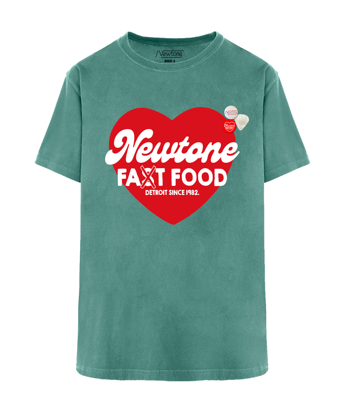 Light green trucker tee shirt "FAST SS24"