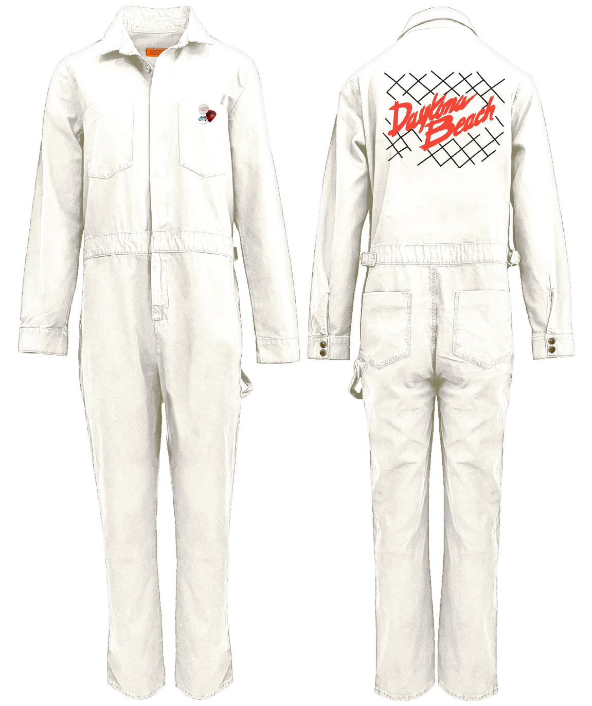 Natural "RACING" jumpsuit