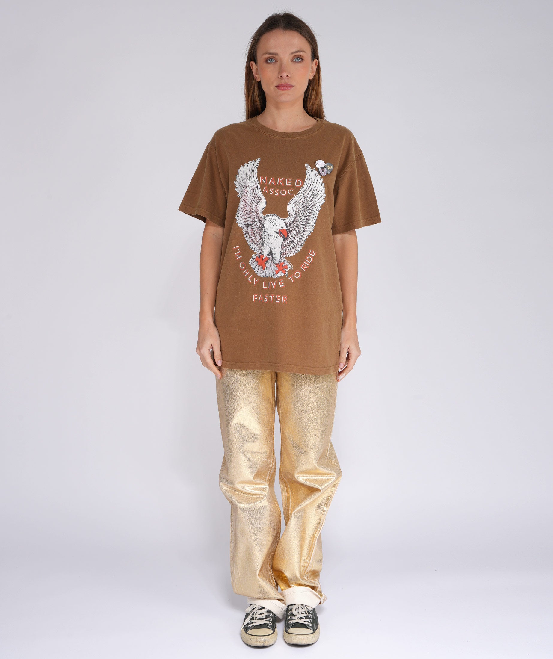 NAKED" havana trucker tee shirt