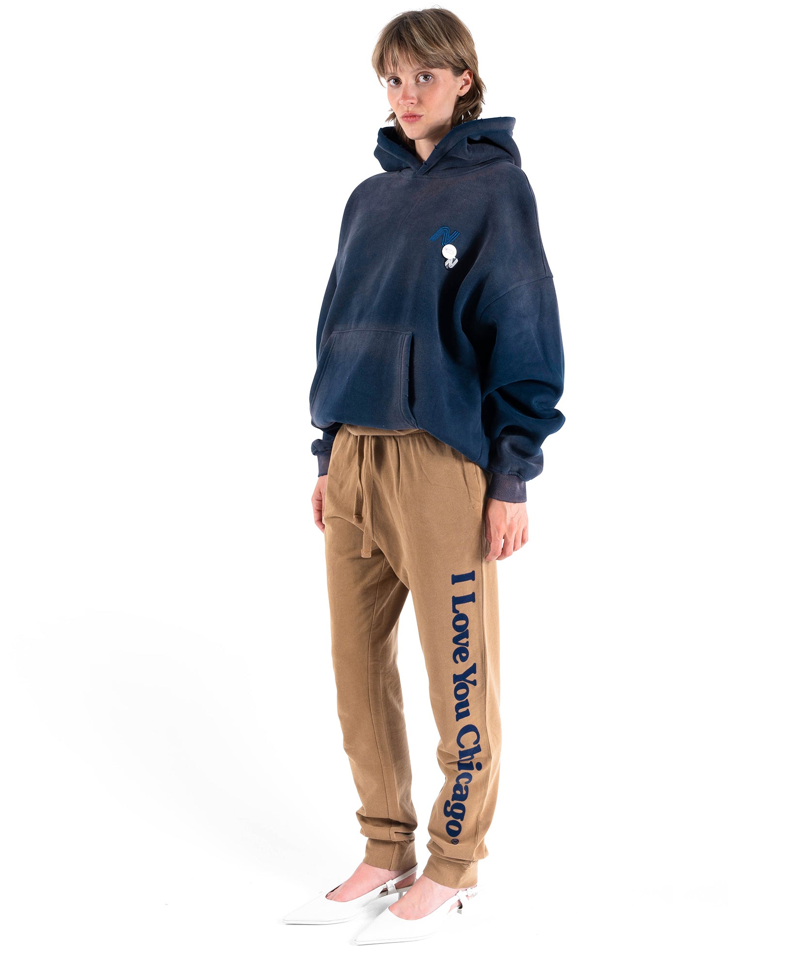 SOUVENIR" tan jogging joggers