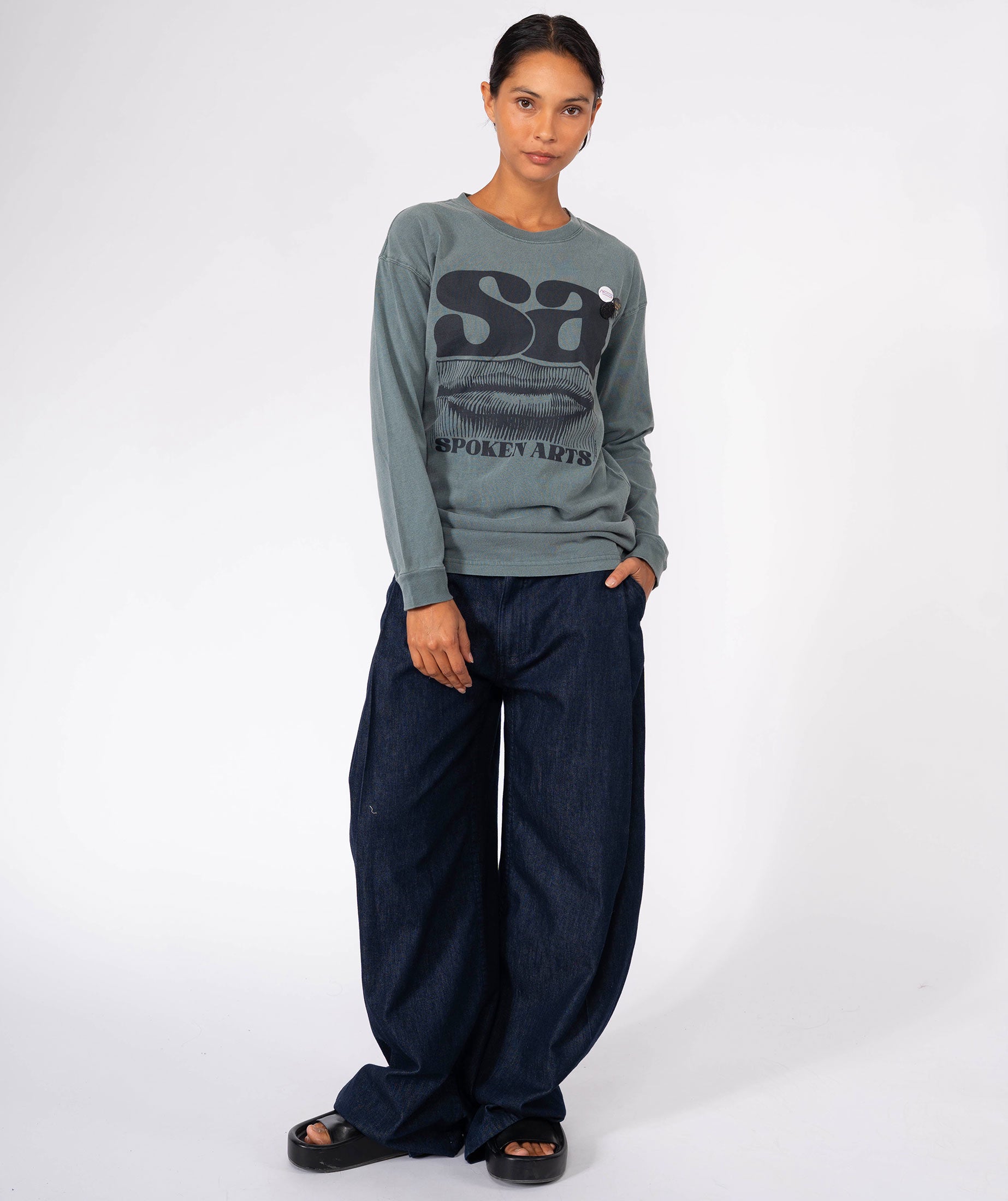 SPOKEN" hunter forest tee shirt