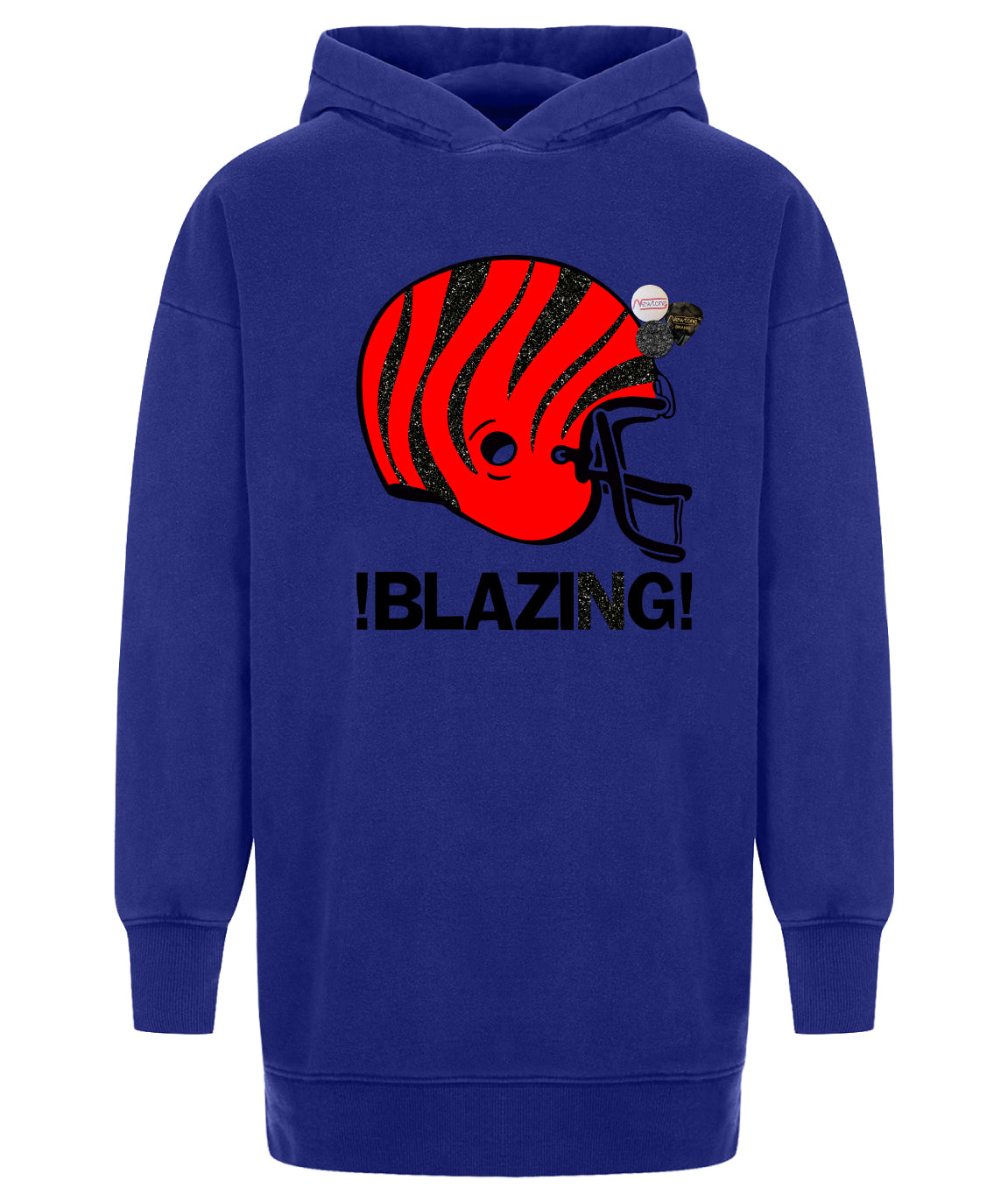 Royal Foster Hoodie Dress "BLAZING"