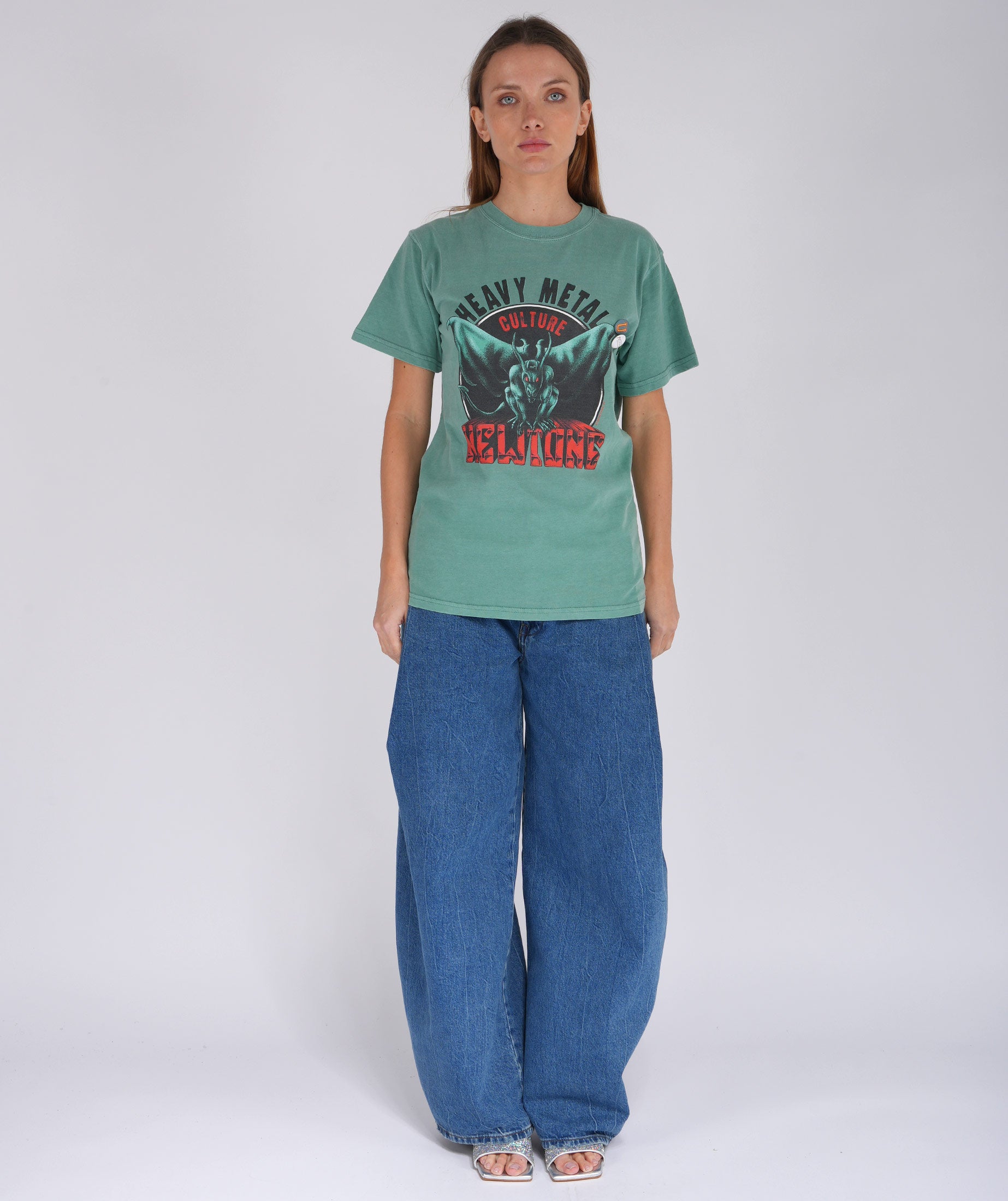 Light green "CULTURE" trucker tee shirt