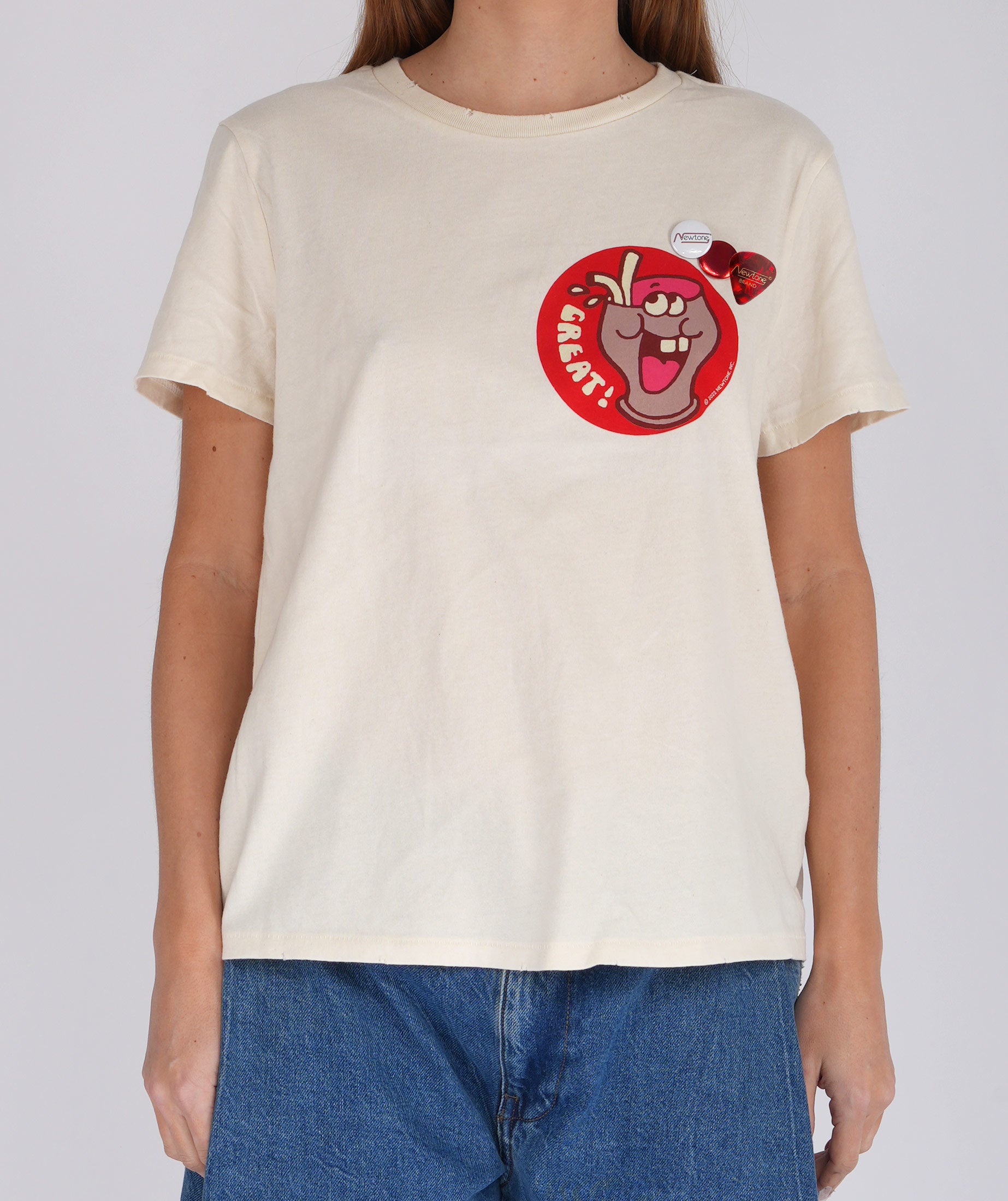 CANDY" starlight natural tee shirt