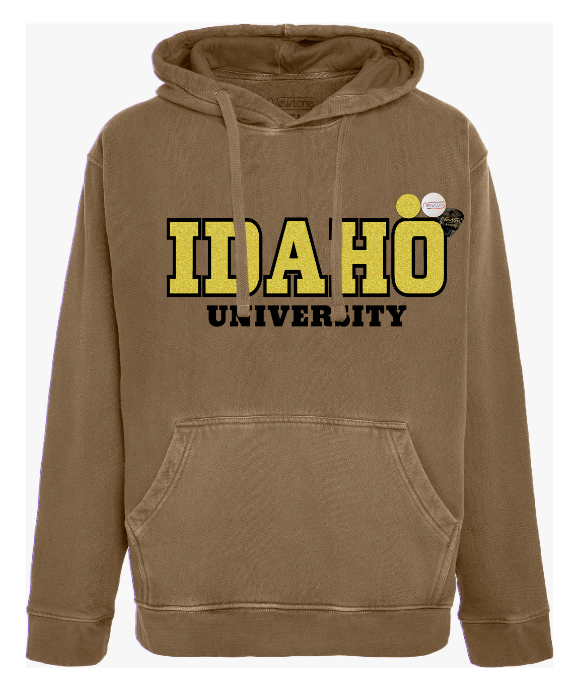 UNIVERSITY" tan jagger hoodie