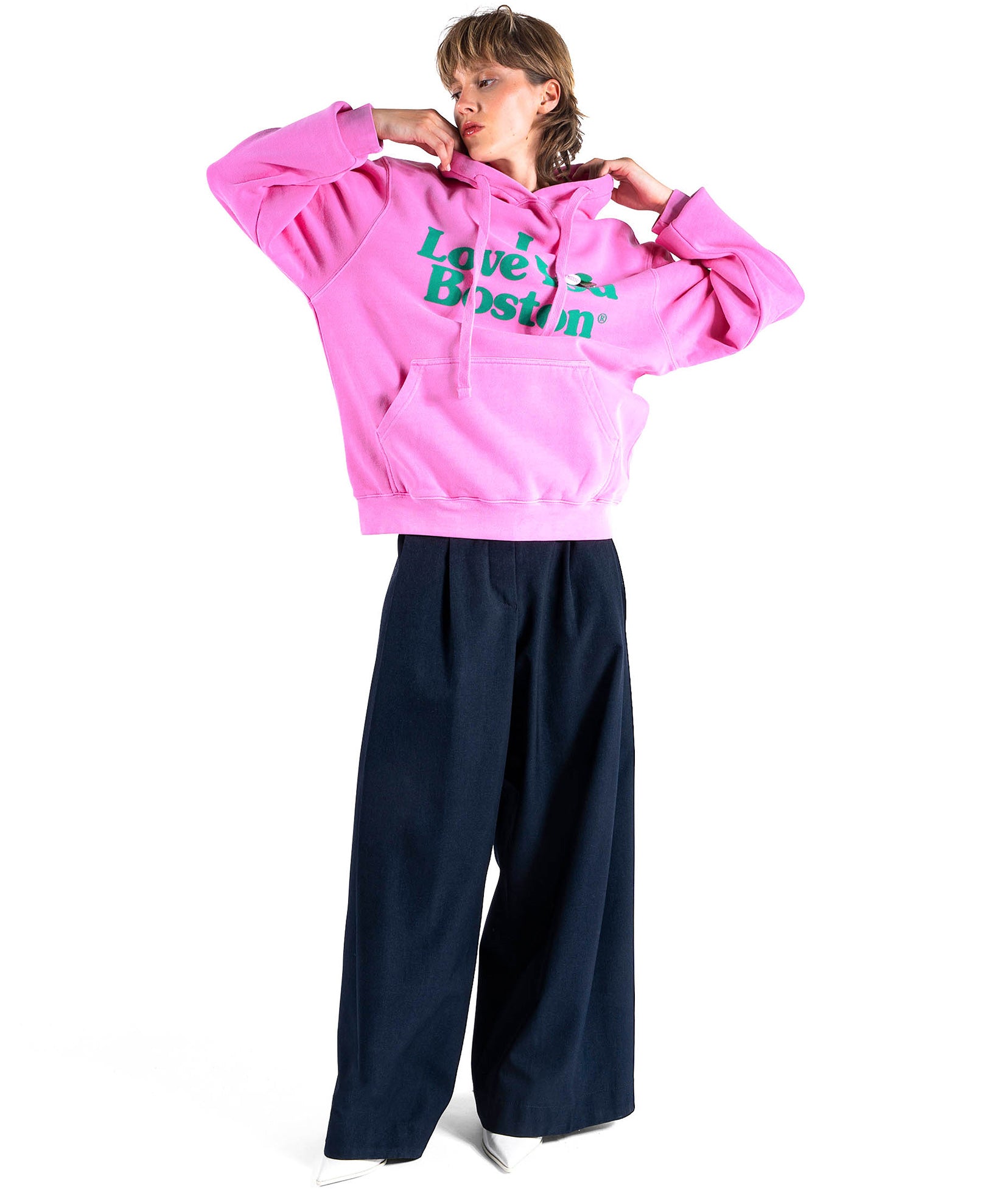 Hoodie jagger fuschia "SOUVENIR