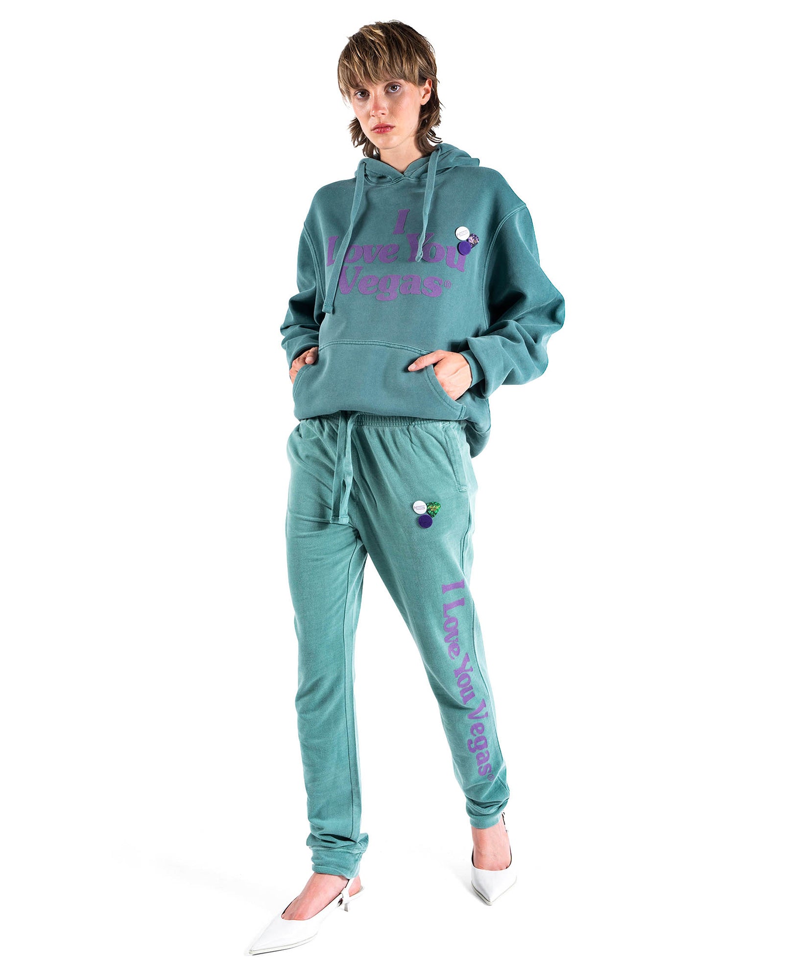 SOUVENIR" light green jogging jogger