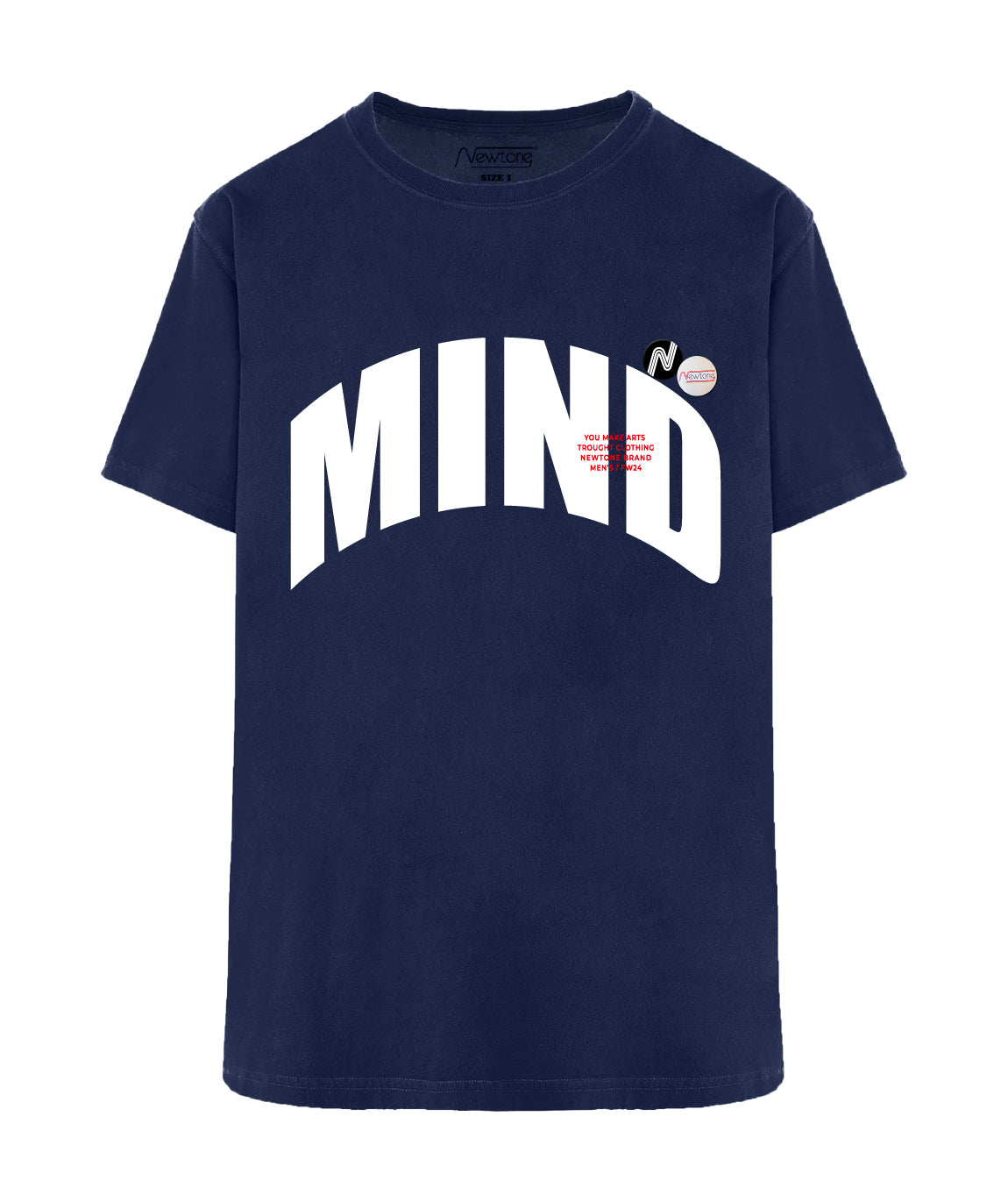 ARTS" navy trucker tee shirt