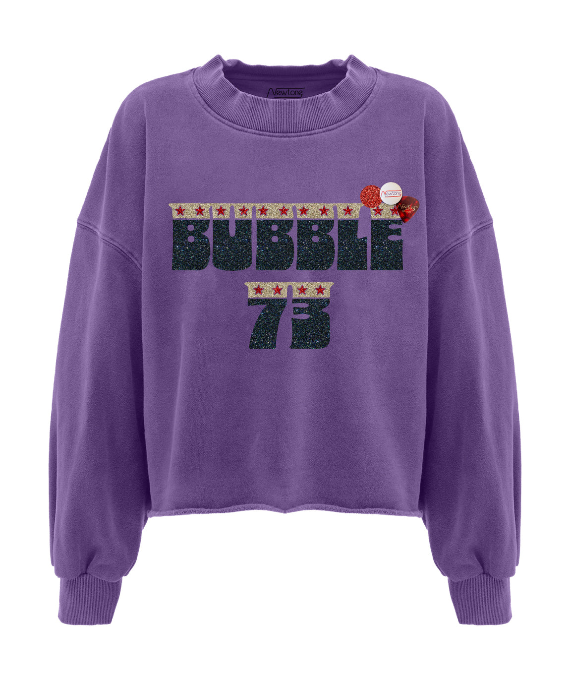 Sweatshirt crop wear grape "BUBBLE