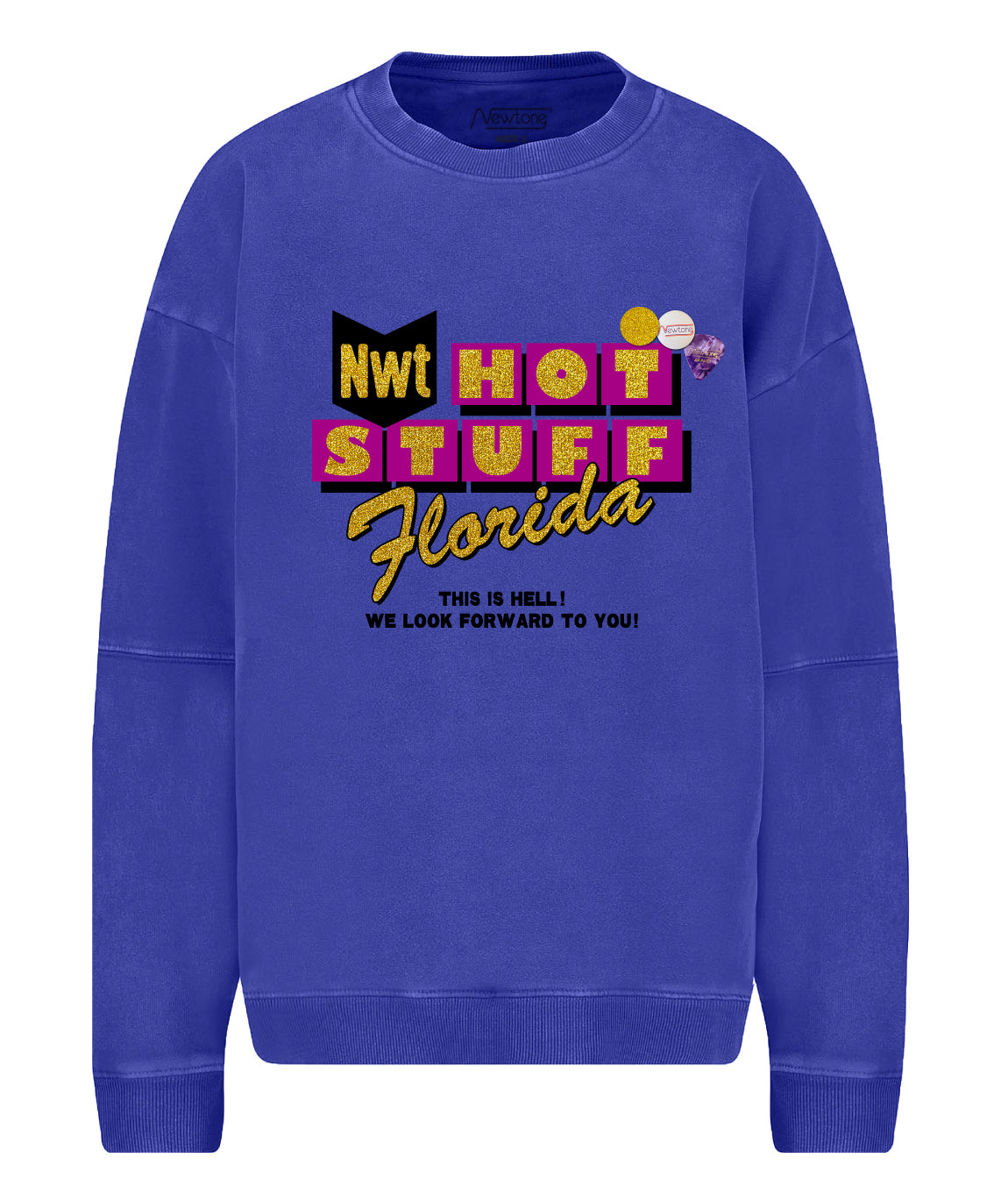 STUFF" royal roller sweatshirt