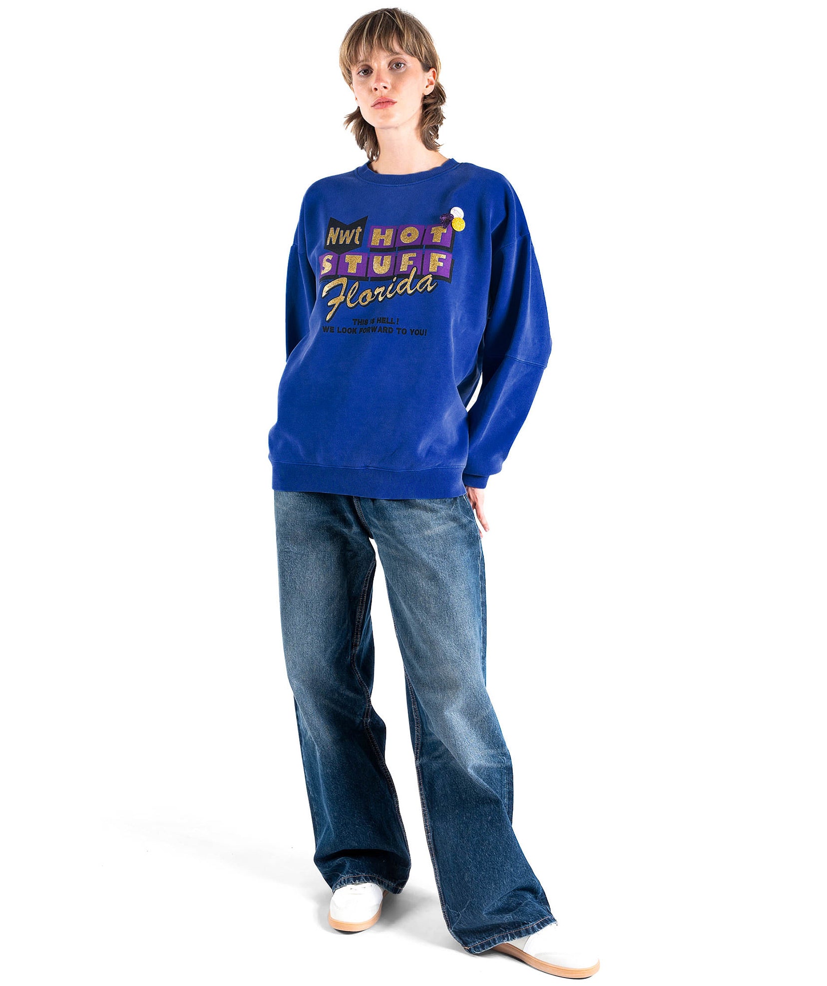 STUFF" royal roller sweatshirt