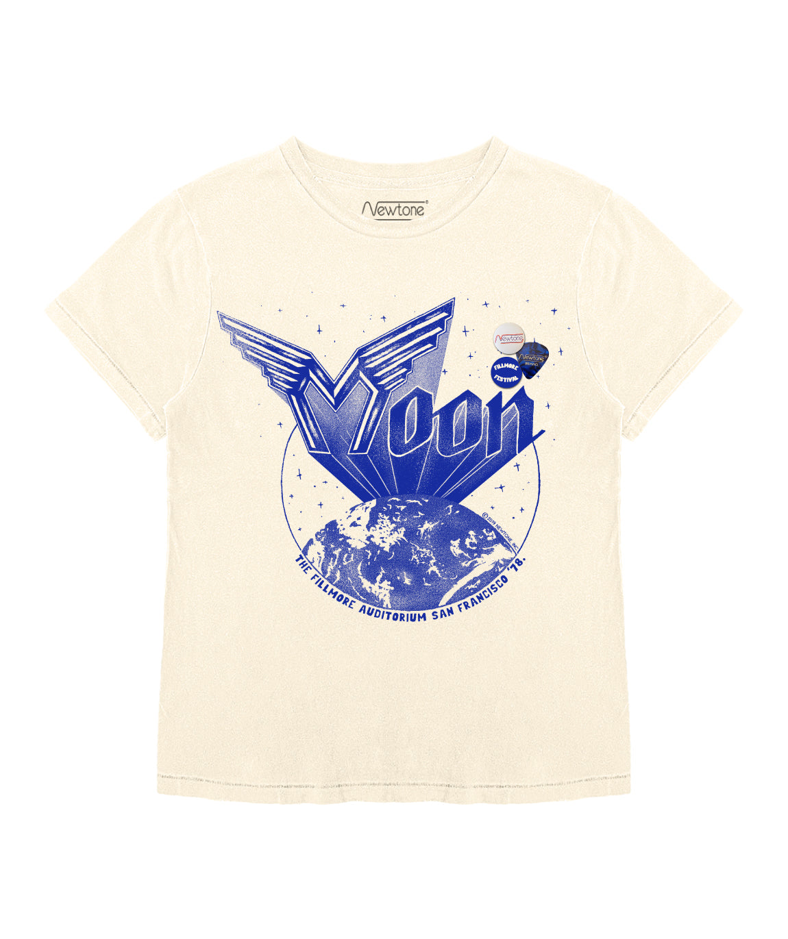 MOONFALL" starlight natural tee shirt
