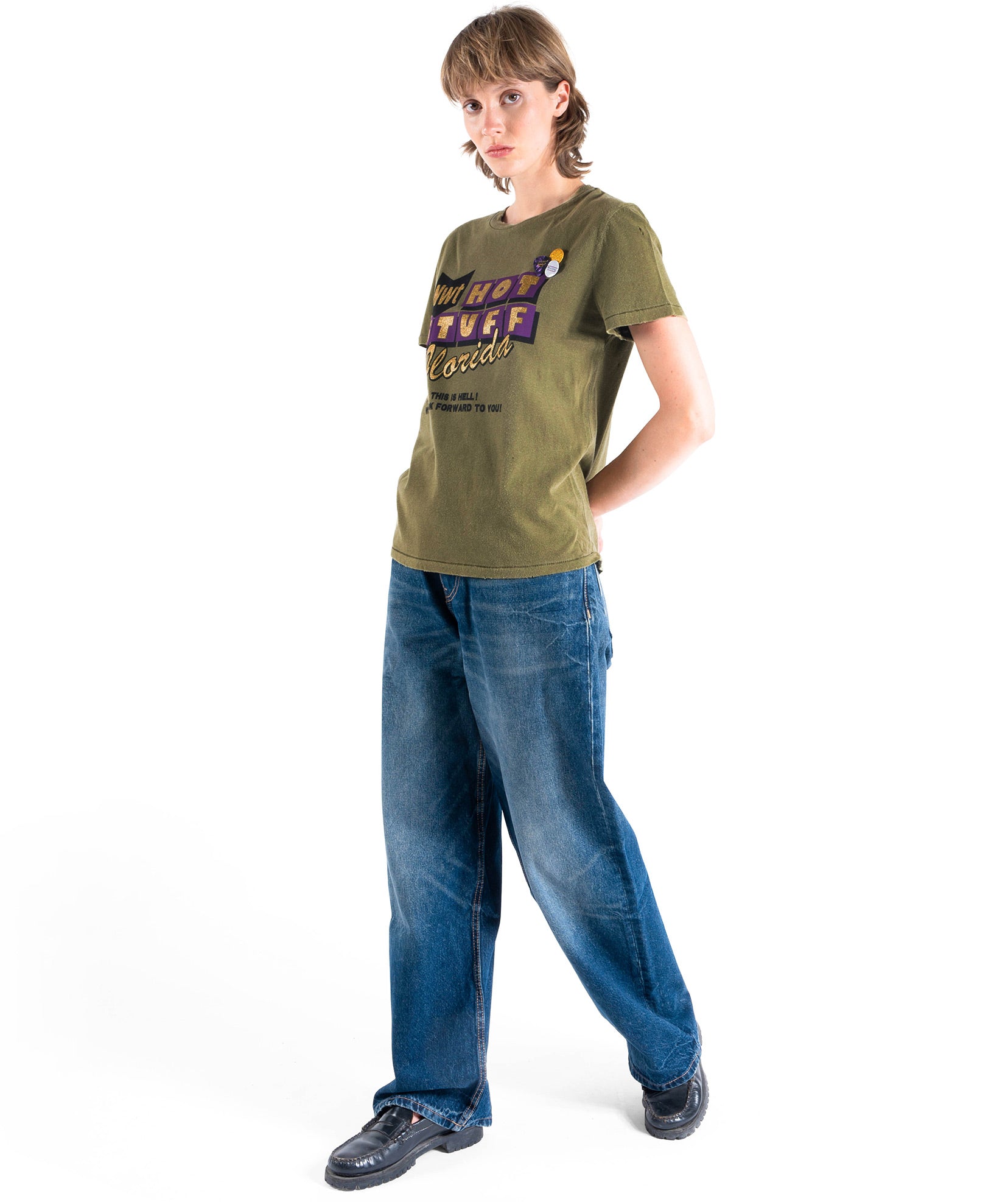 STUFF" starlight khaki tee shirt