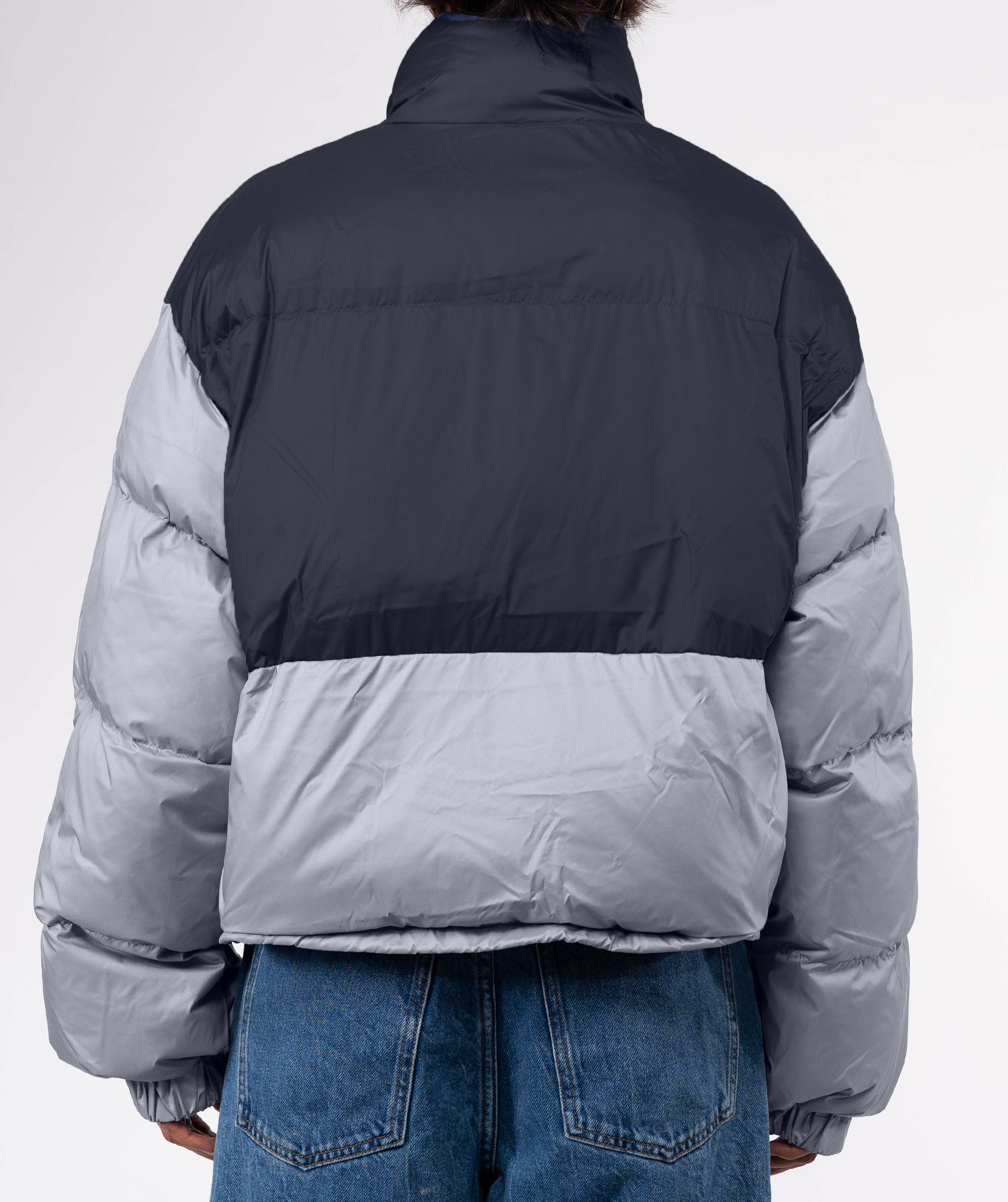 BLEED navy puffer jacket