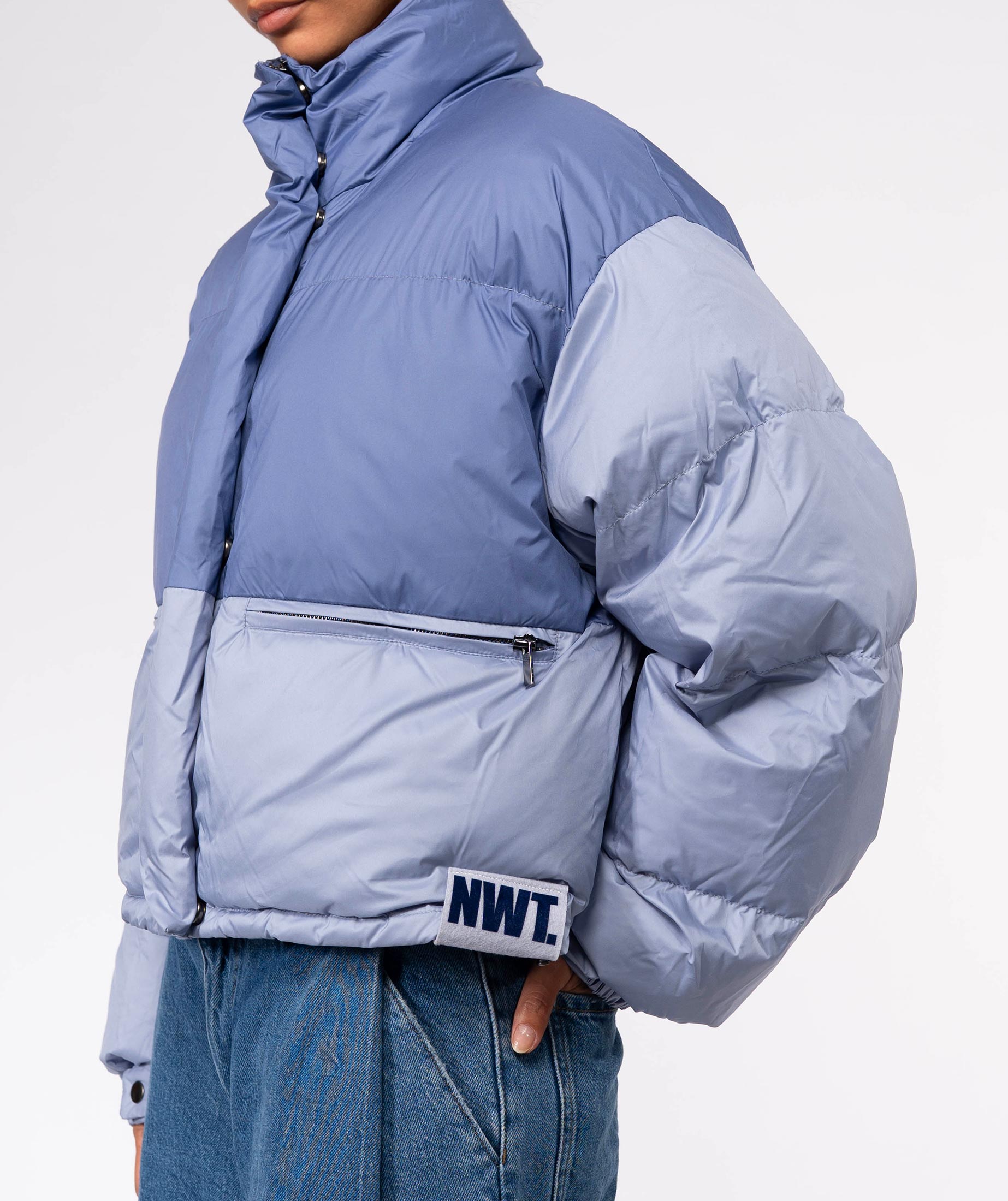 Ander Flo Blue "BLEED" Puffer Jacket