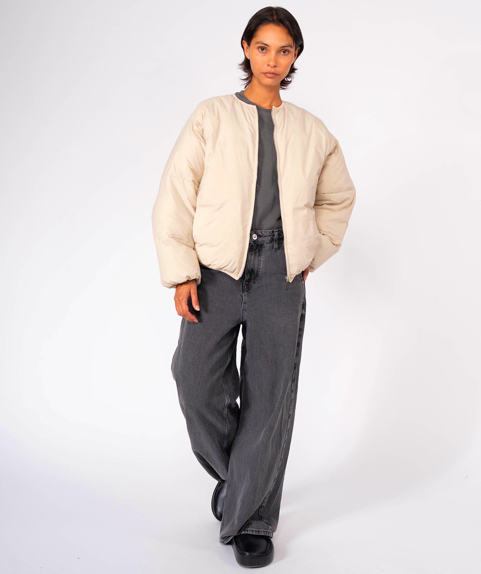 Cooper natural puffer jacket "BLEED"