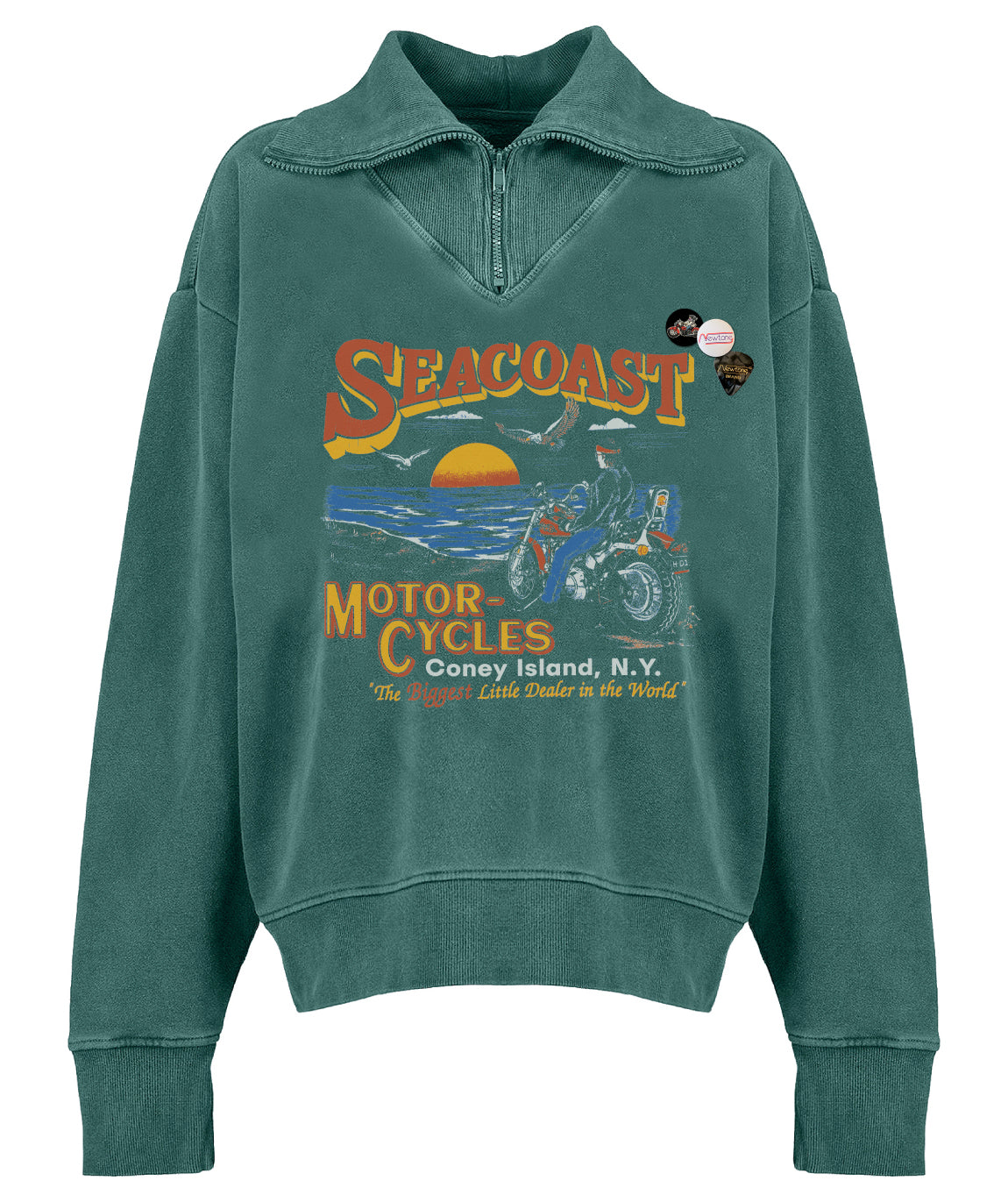 "SEACOAST" forest driver sweatshirt