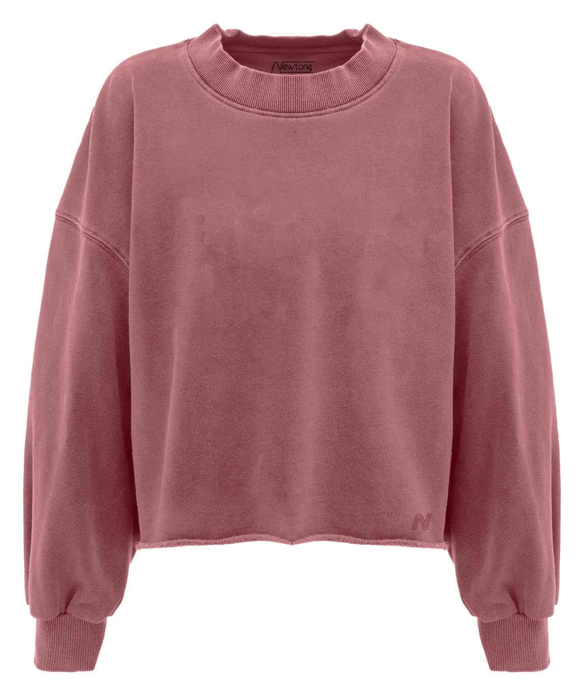 "DAILY" brick crop sweatshirt