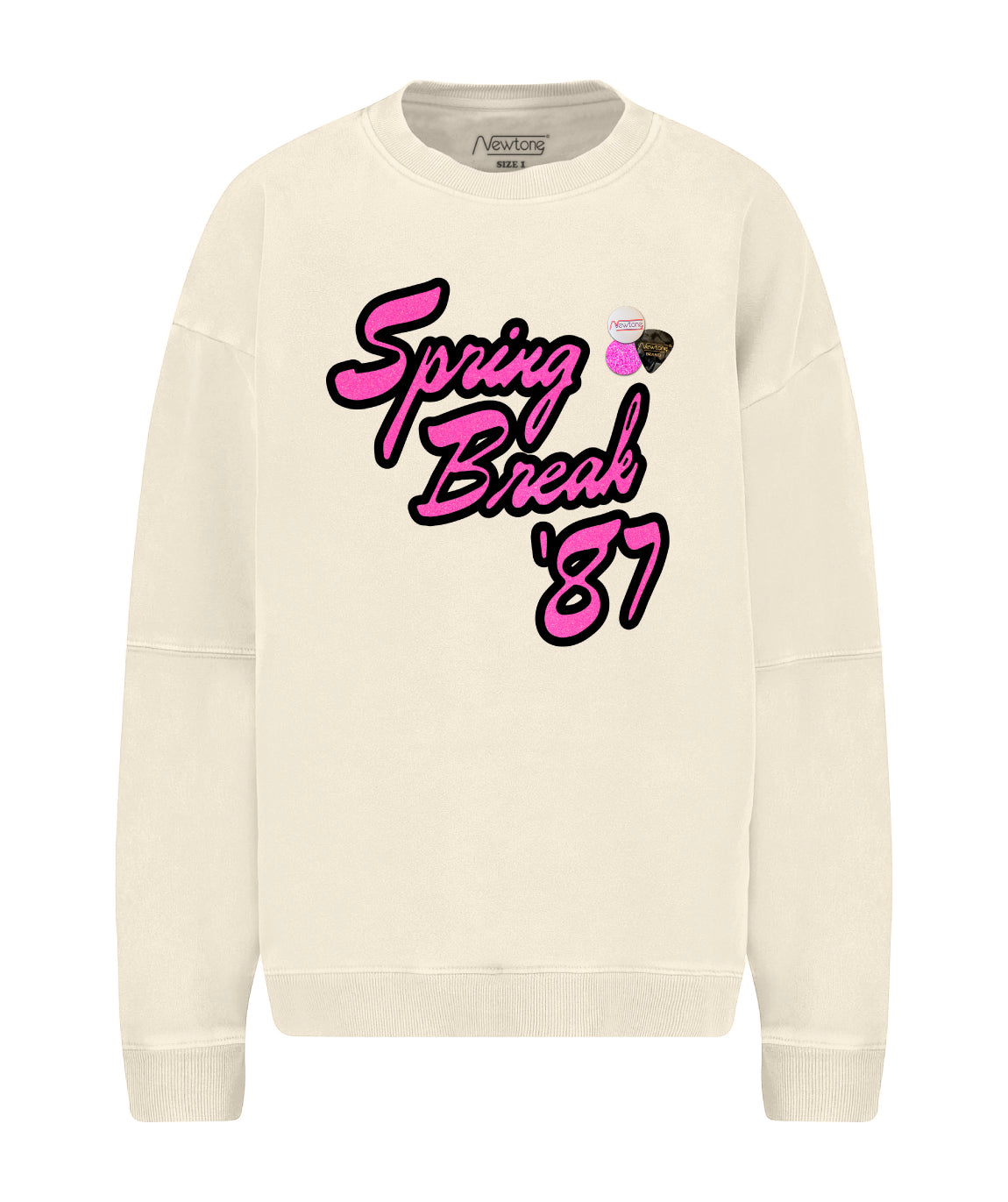 SPRING" natural roller sweatshirt