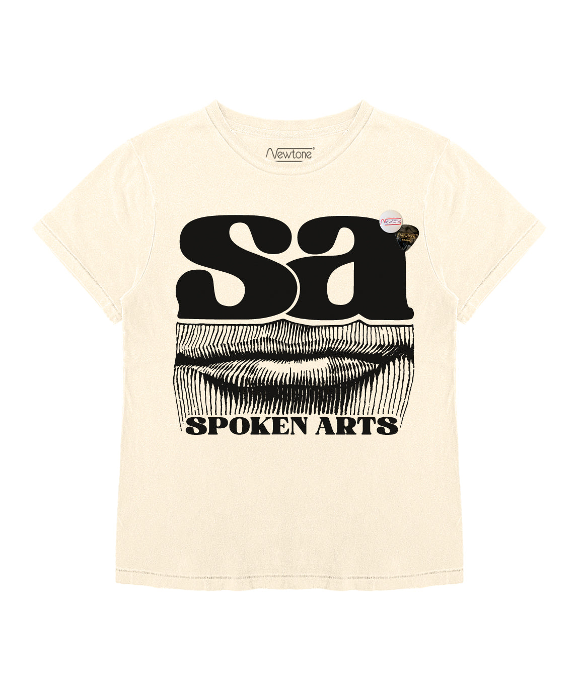 SPOKEN" starlight natural tee shirt