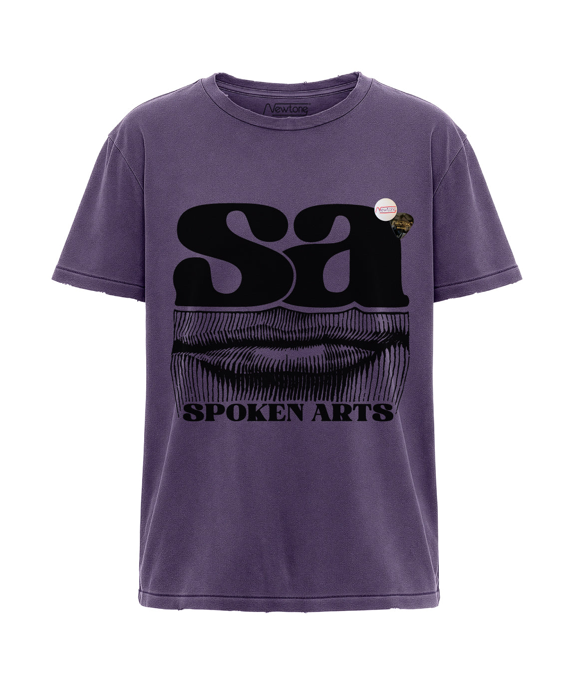 SPOKEN" starlight grape tee shirt