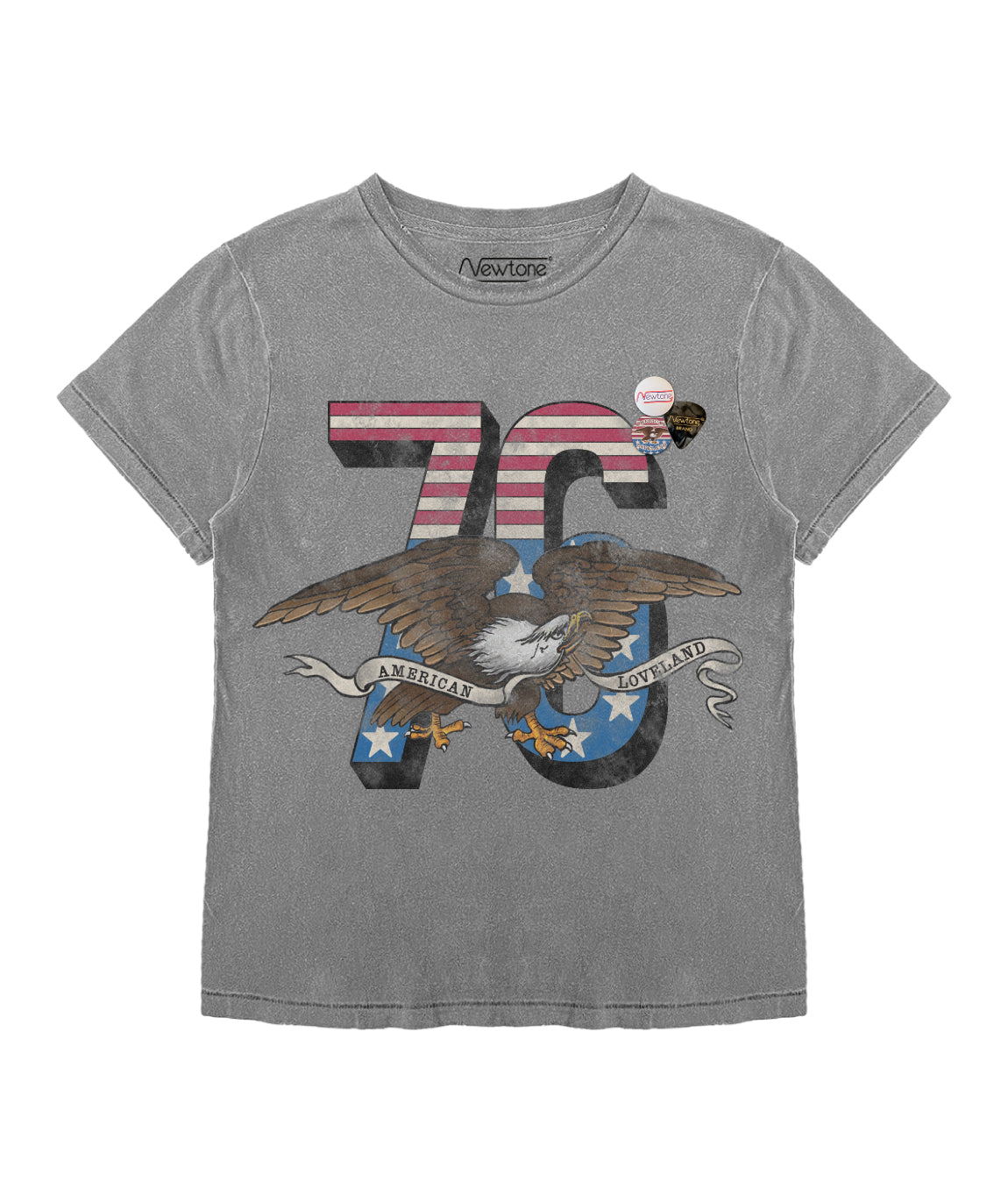 LOVELAND" starlight grey tee shirt