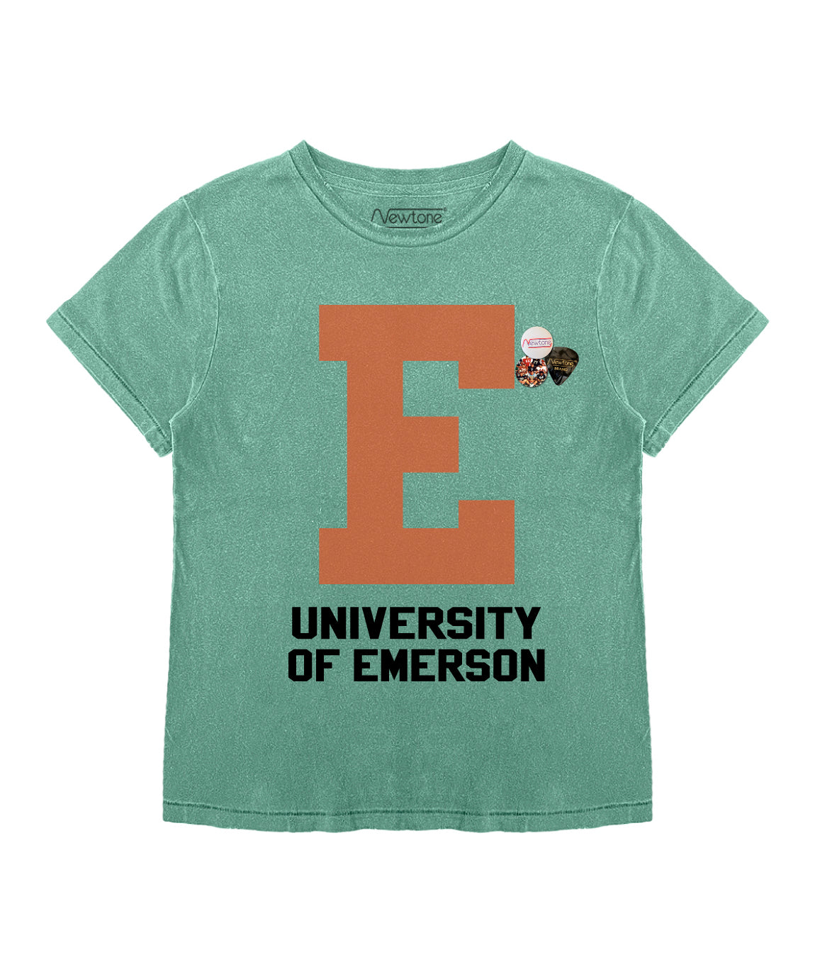 LETTERS" starlight light green tee shirt