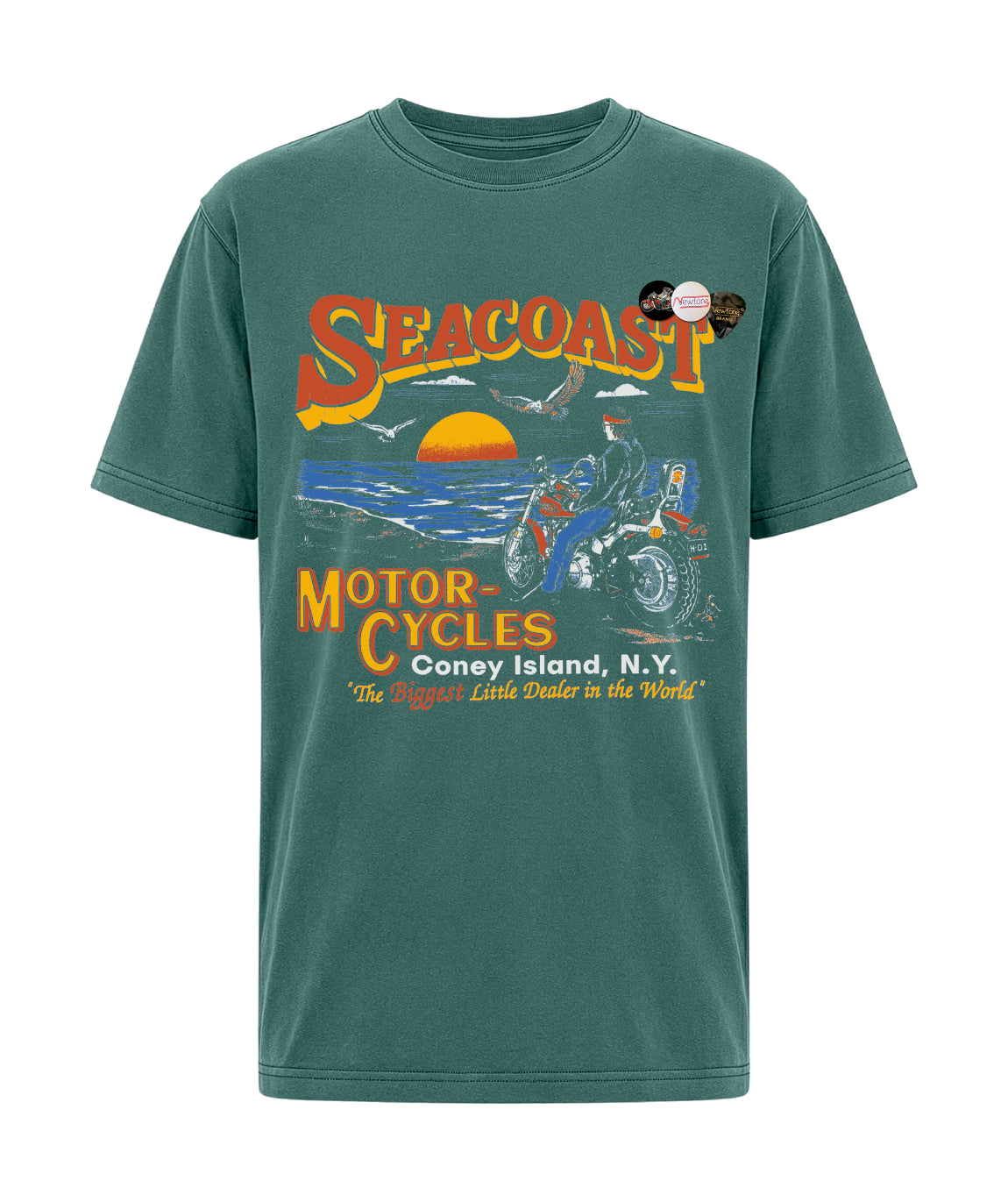 SEACOAST" forest trucker tee shirt