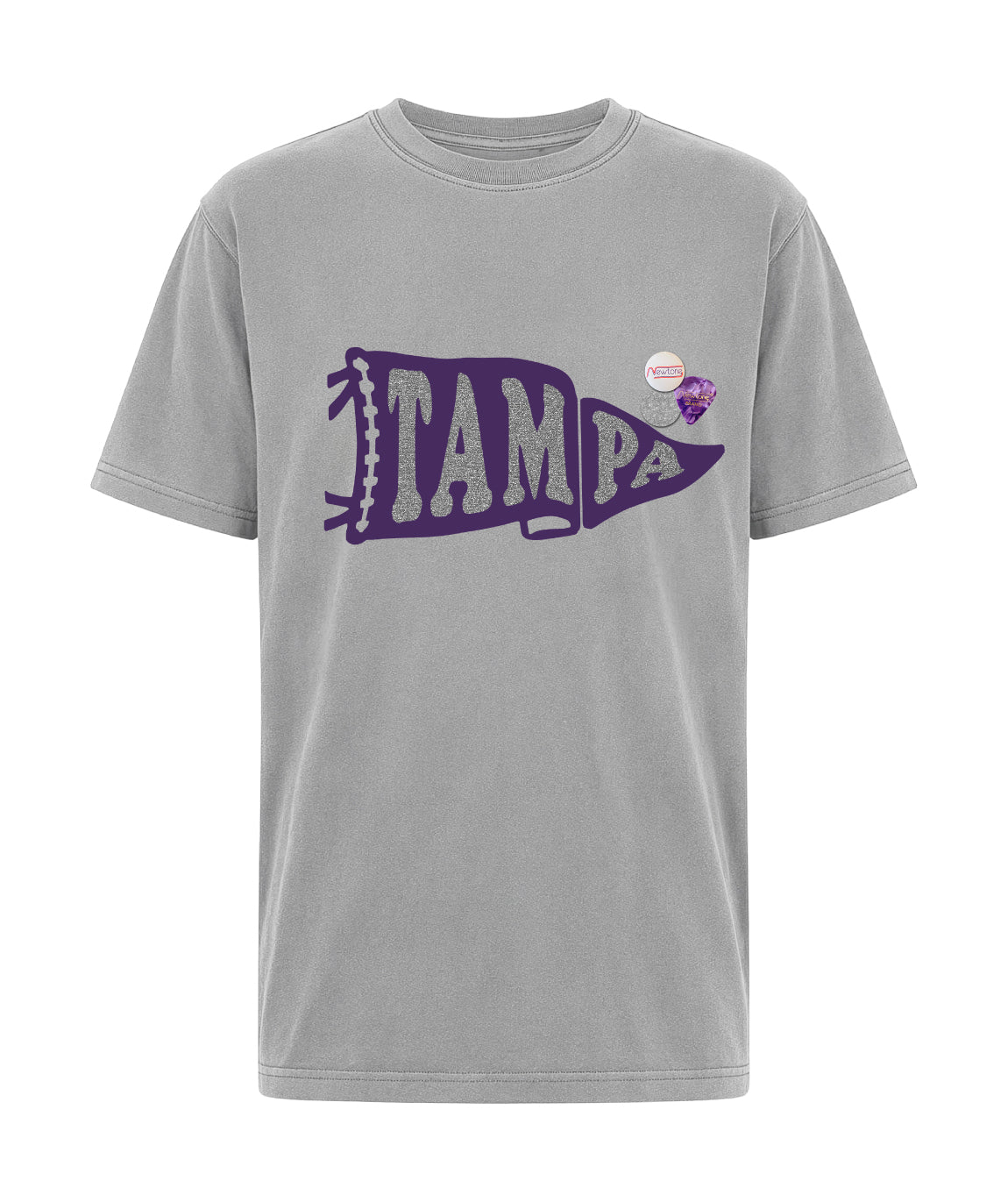 PRENNANT" grey trucker tee shirt