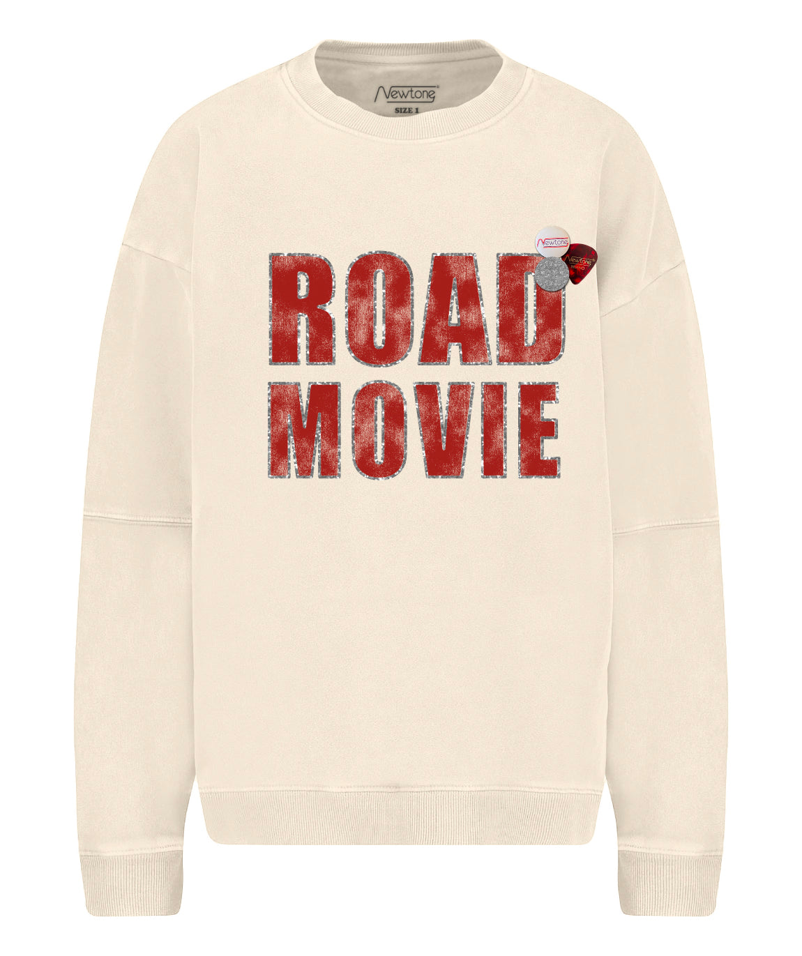 Natural roller sweatshirt "MOVIE"