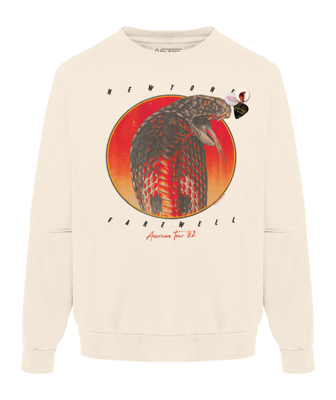 Natural roller sweatshirt "FAREWELL"