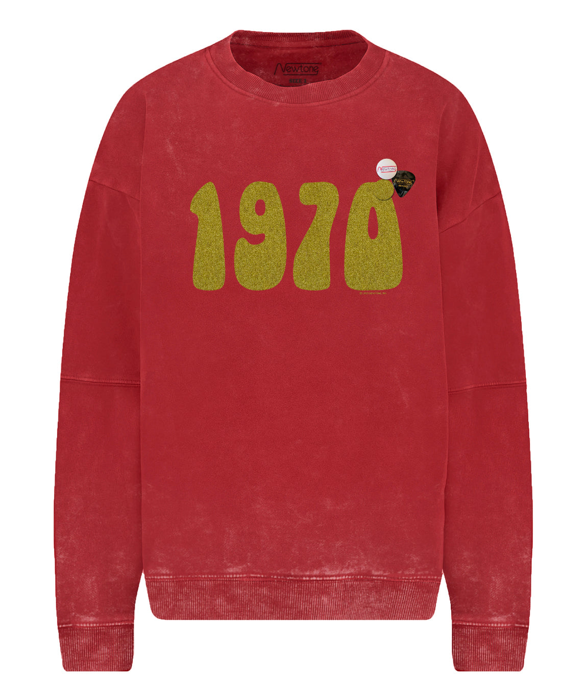 Acid red roller sweatshirt "1970 SS22"