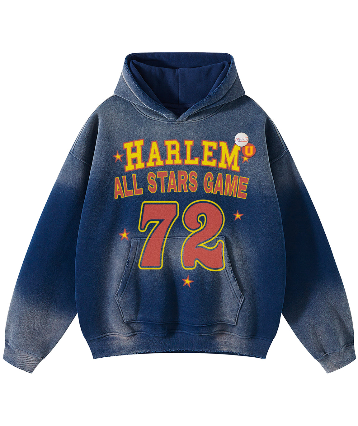 Vintage blue skyler "HARLEM" hoodie