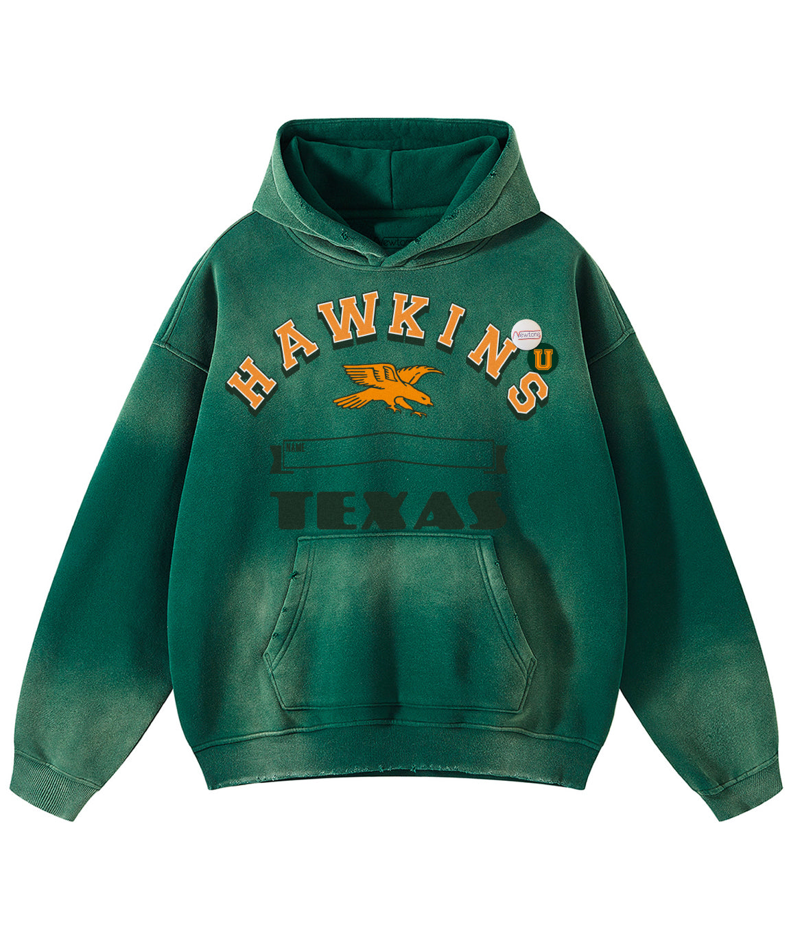 HAWKINS" vintage forest skyler hoodie