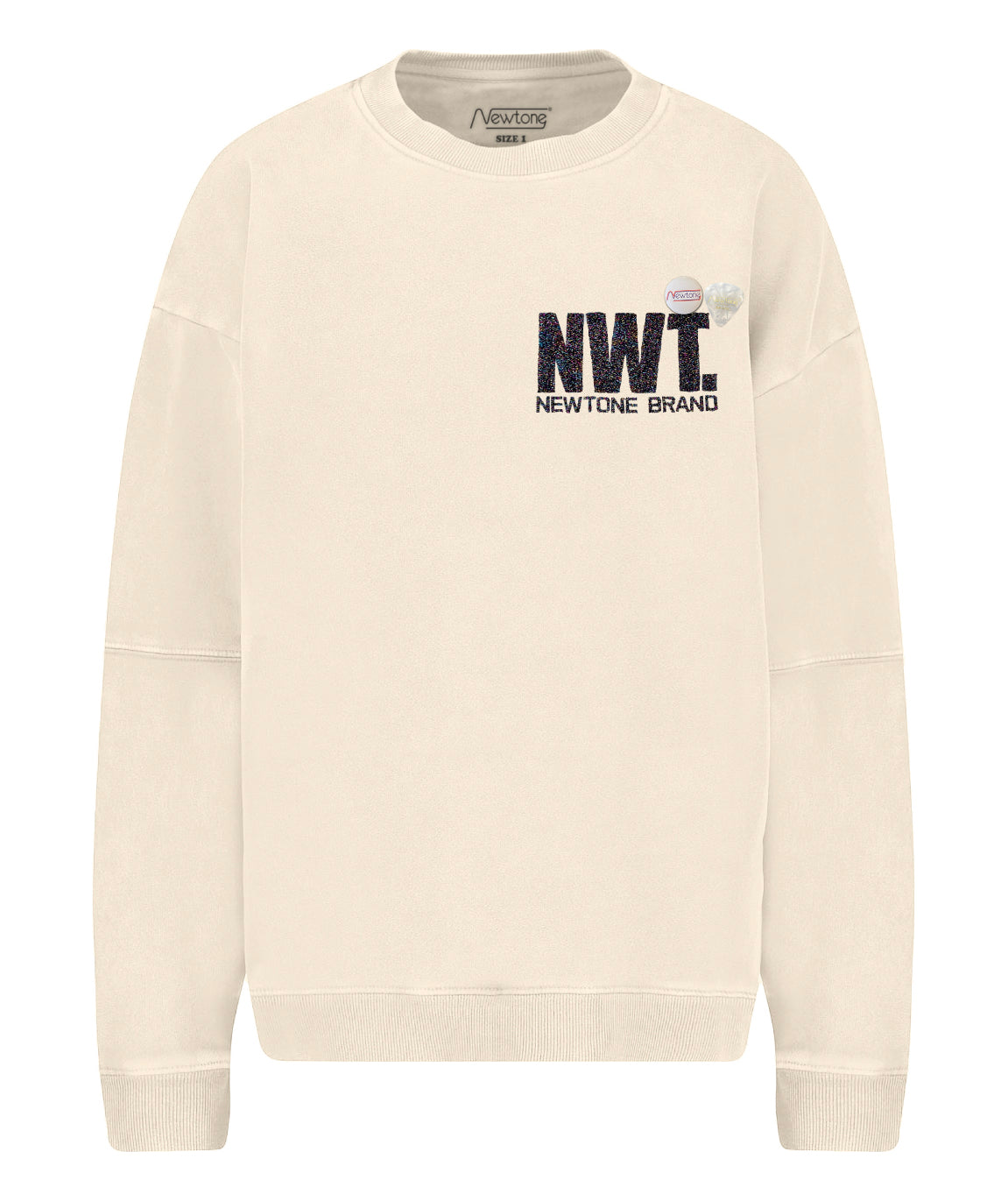 BRAND SS24" roller natural sweatshirt