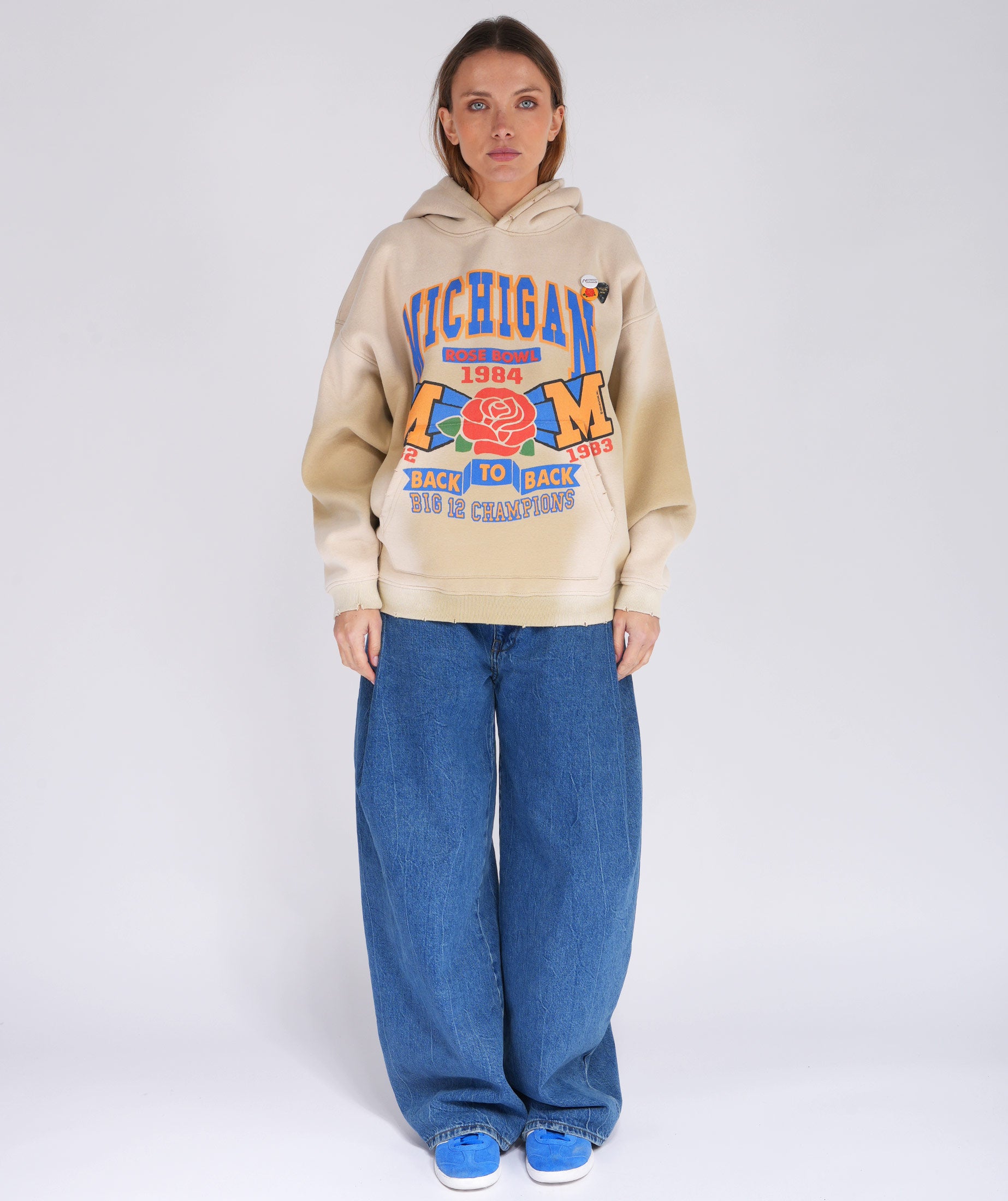 Hoodie skyler vintage natural "ROSE