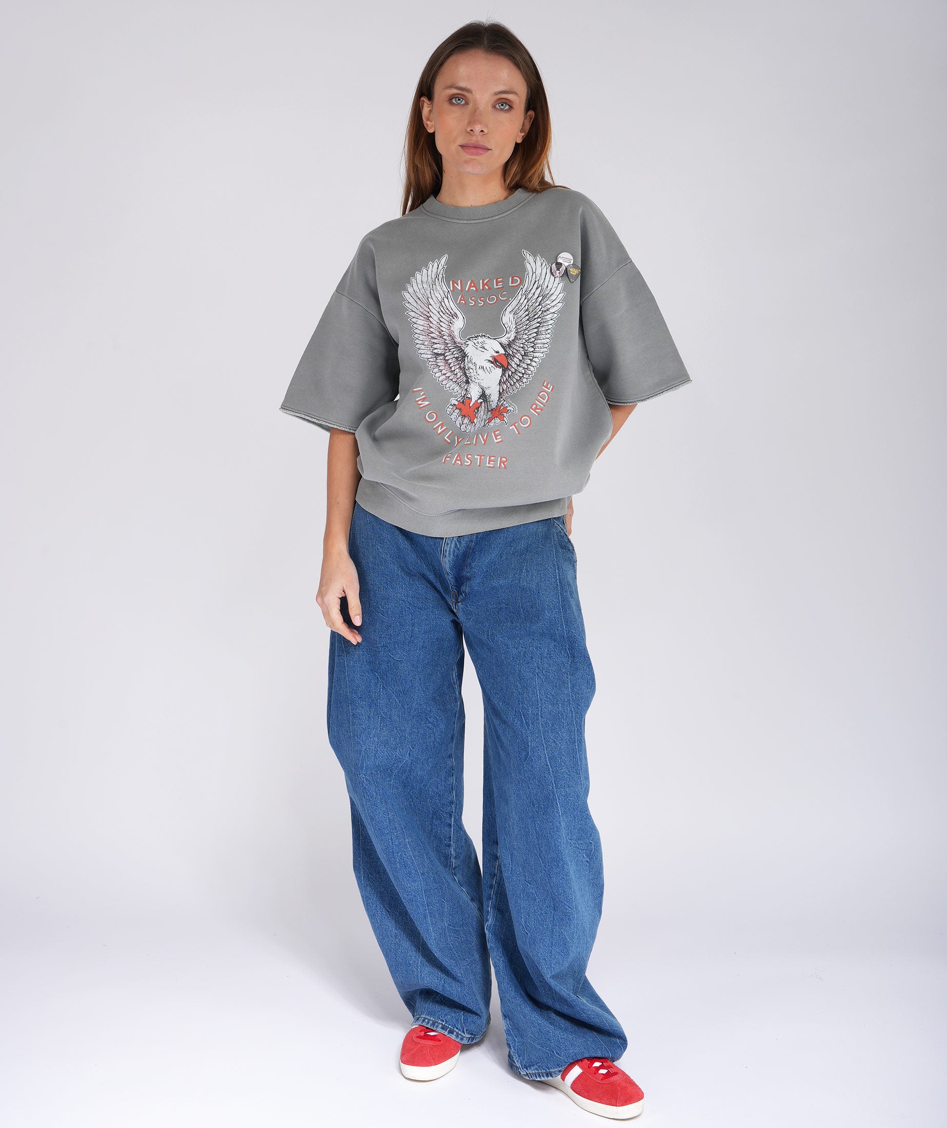 Sweatshirt linder grey "NAKED