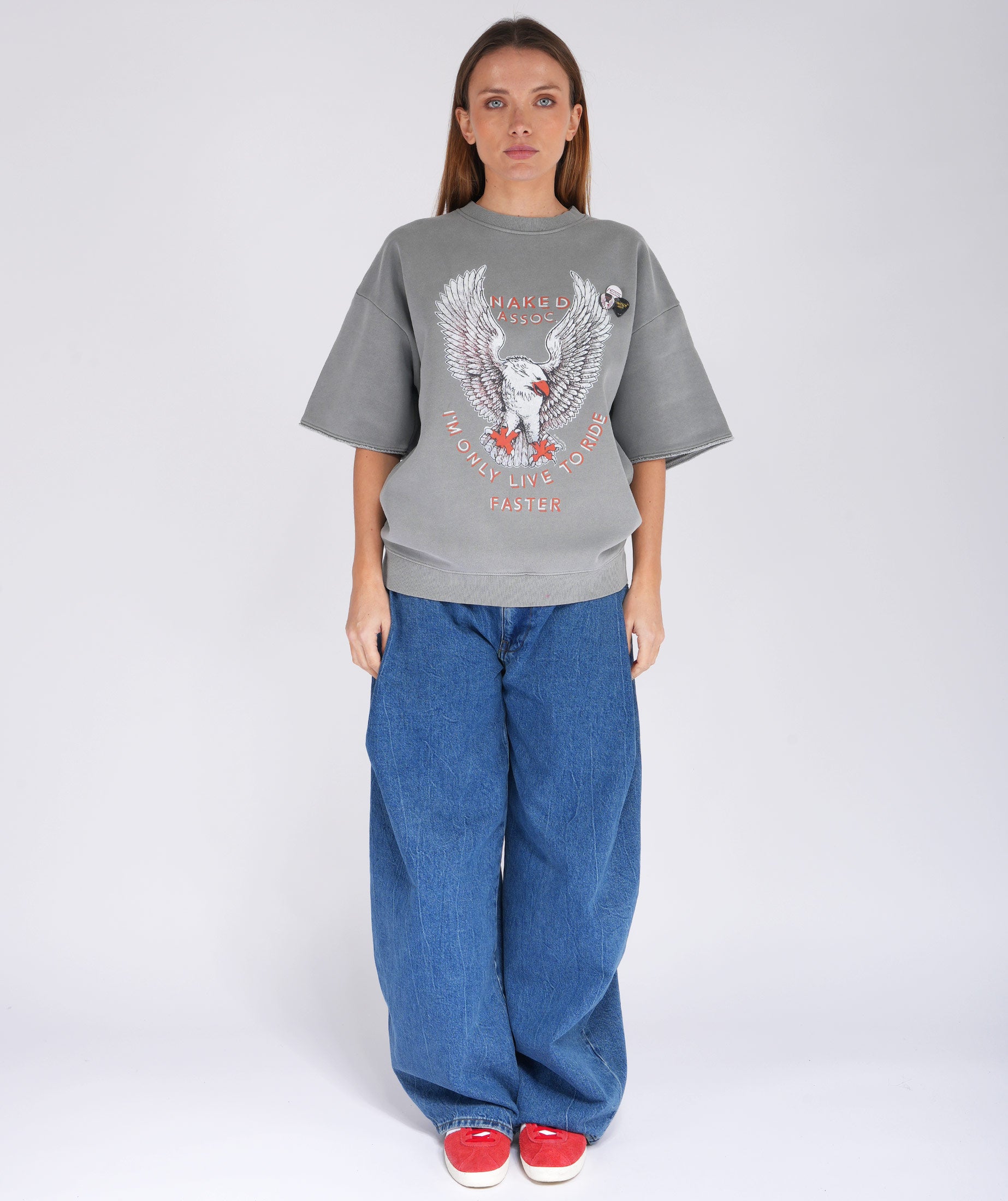 Sweatshirt linder grey "NAKED