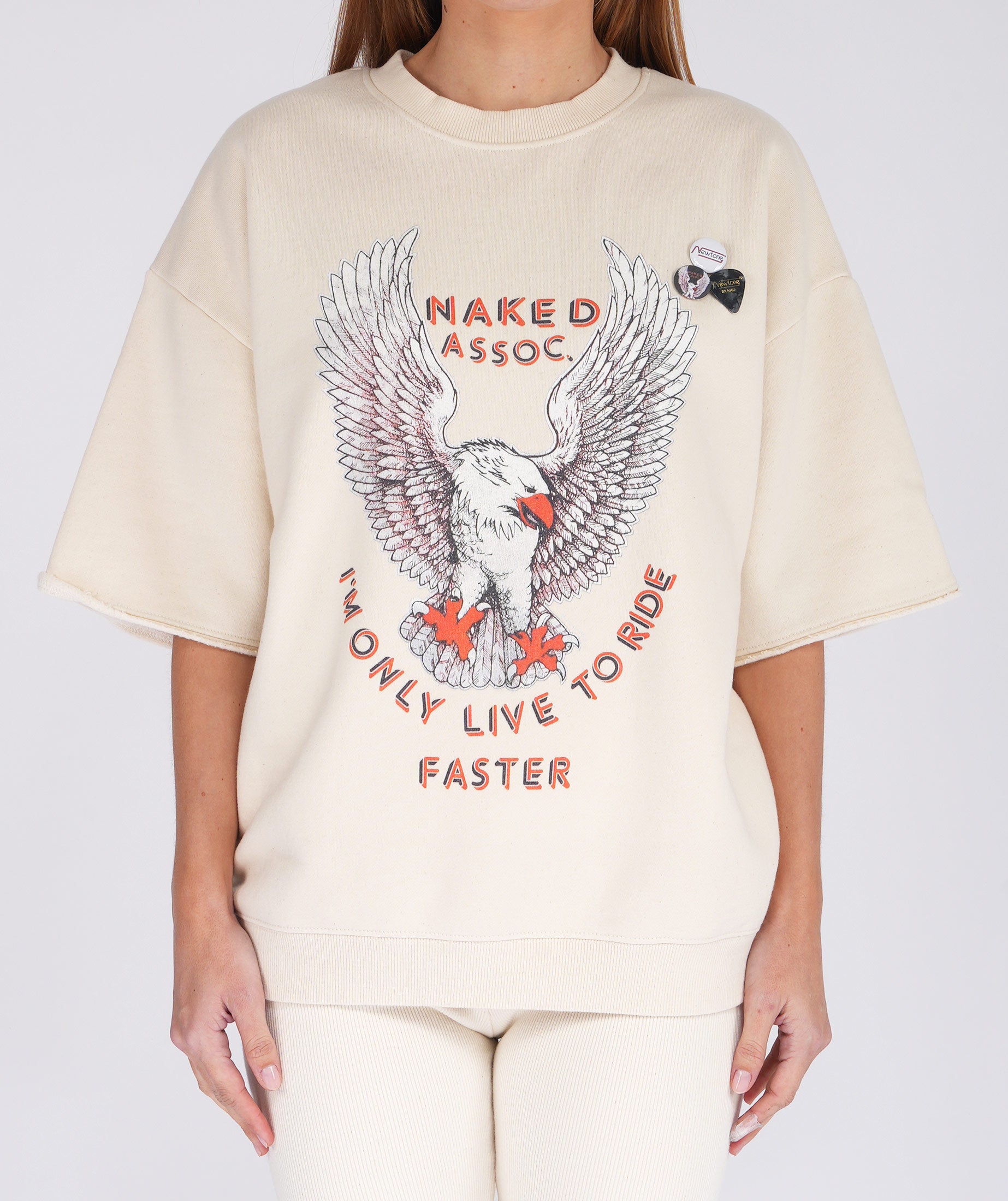 Sweatshirt linder natural "NAKED