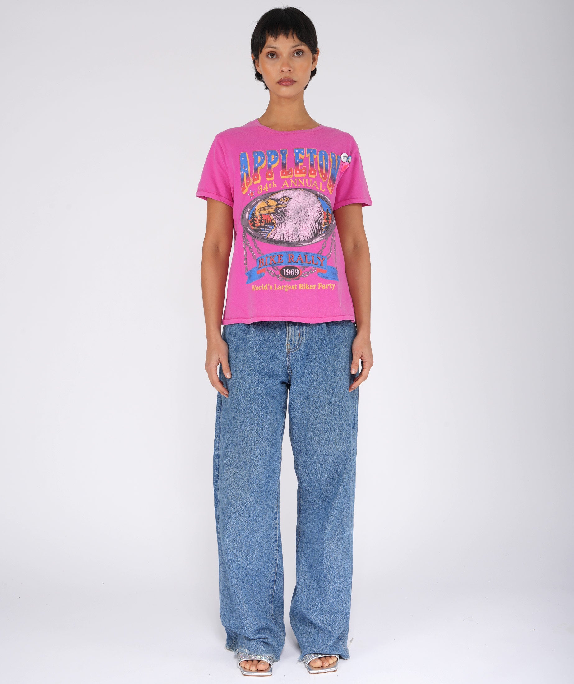 APPLETON" starlight fuschia tee shirt