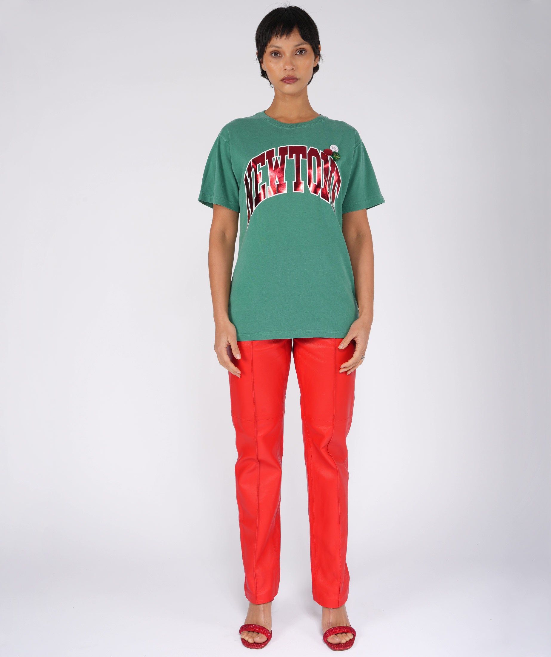 TONE SS25" apple trucker tee shirt