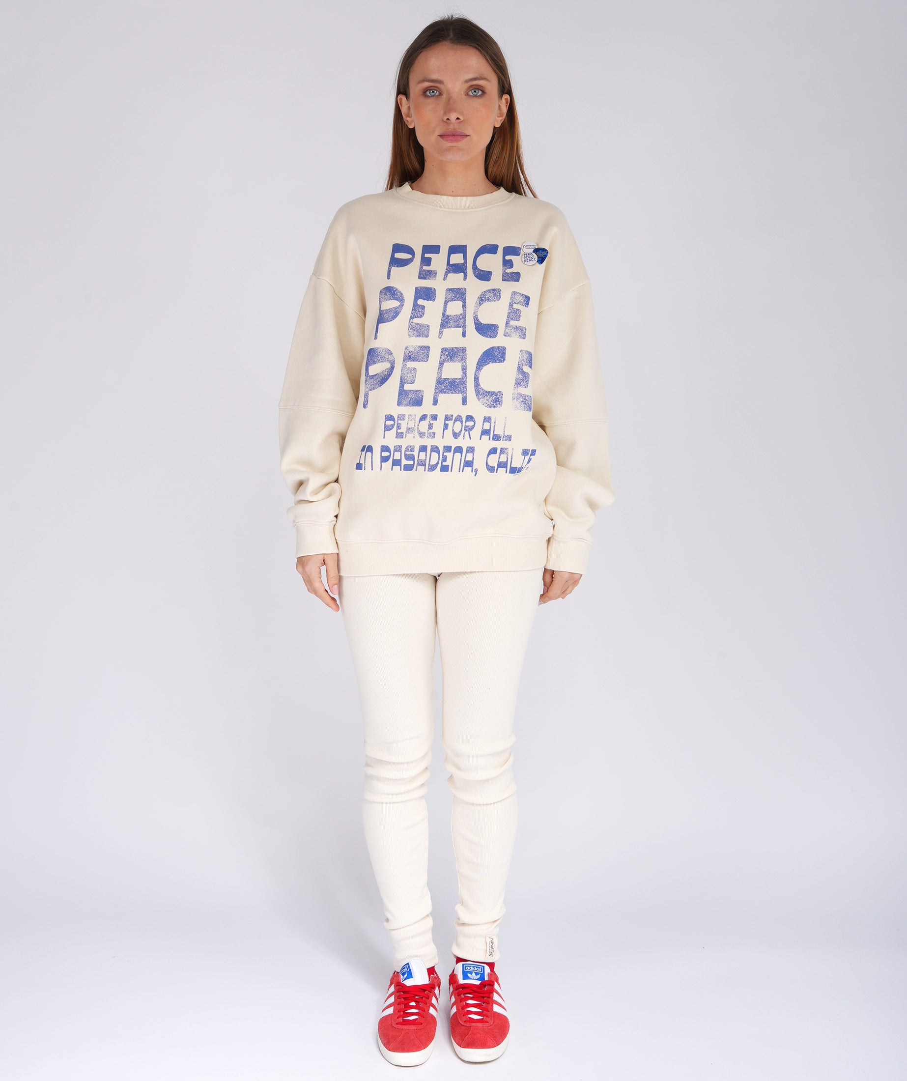 PASADENA" natural roller sweatshirt