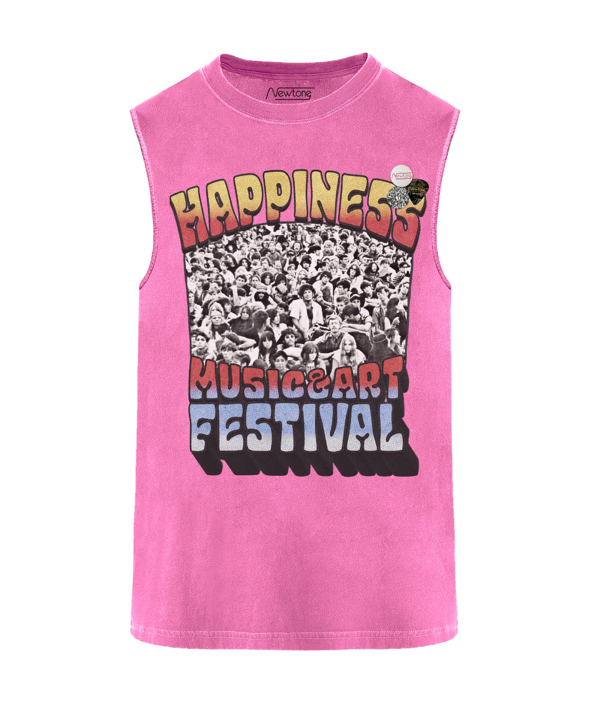 THREEDAYS" fuschia biker tee shirt