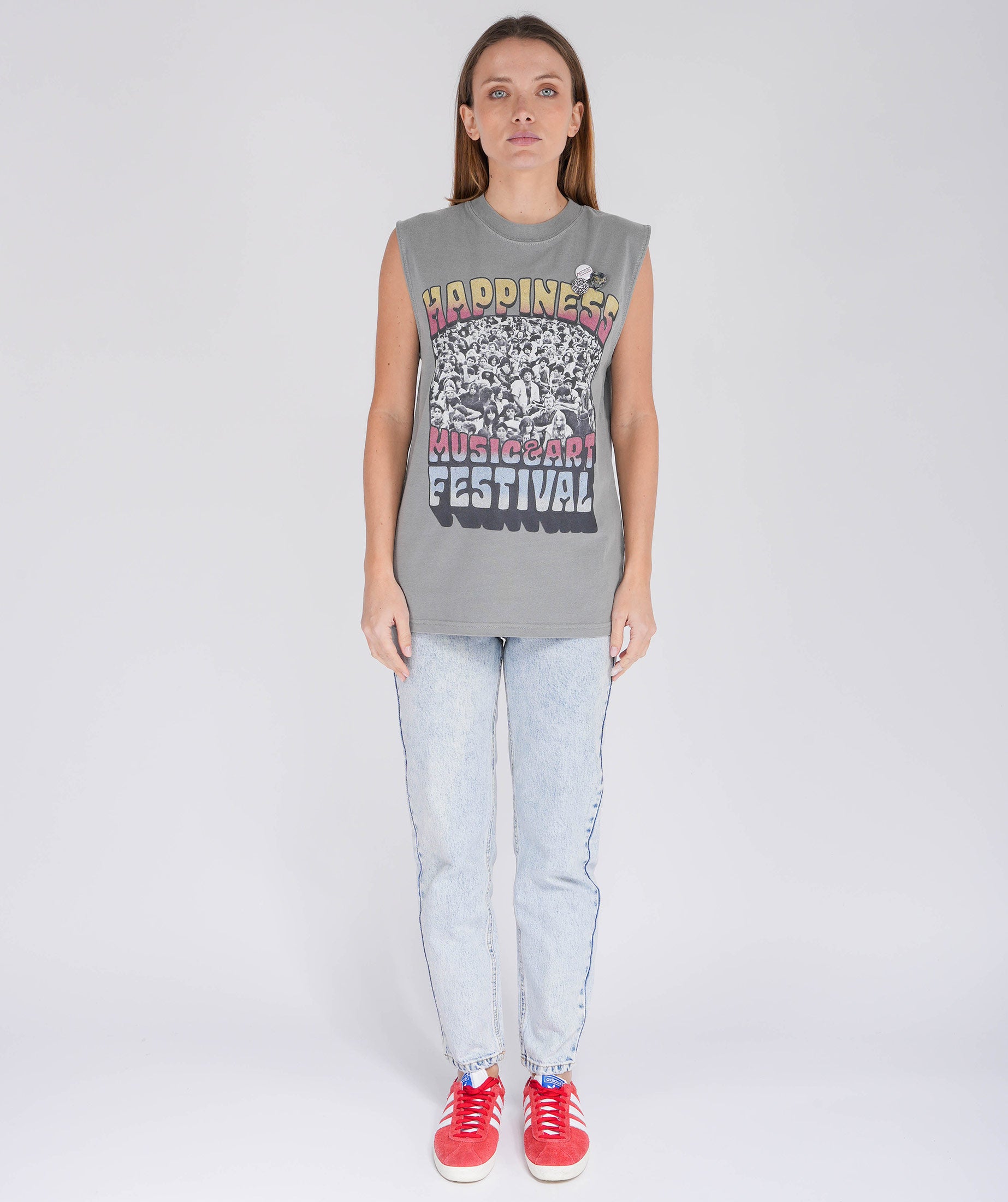 THREEDAYS" grey biker tee shirt