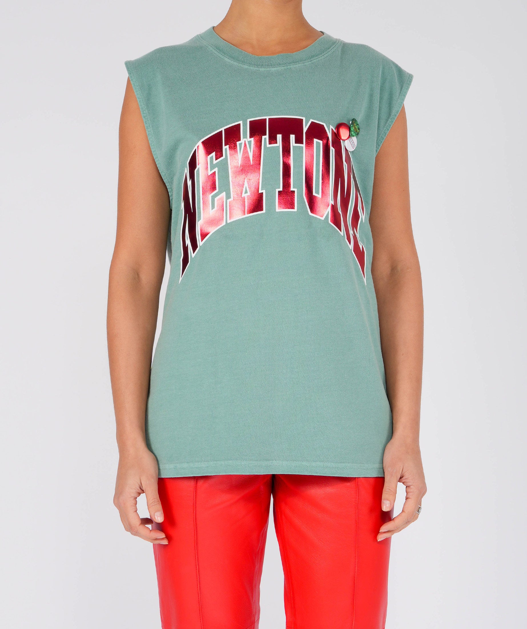 TONE" light green biker tee shirt