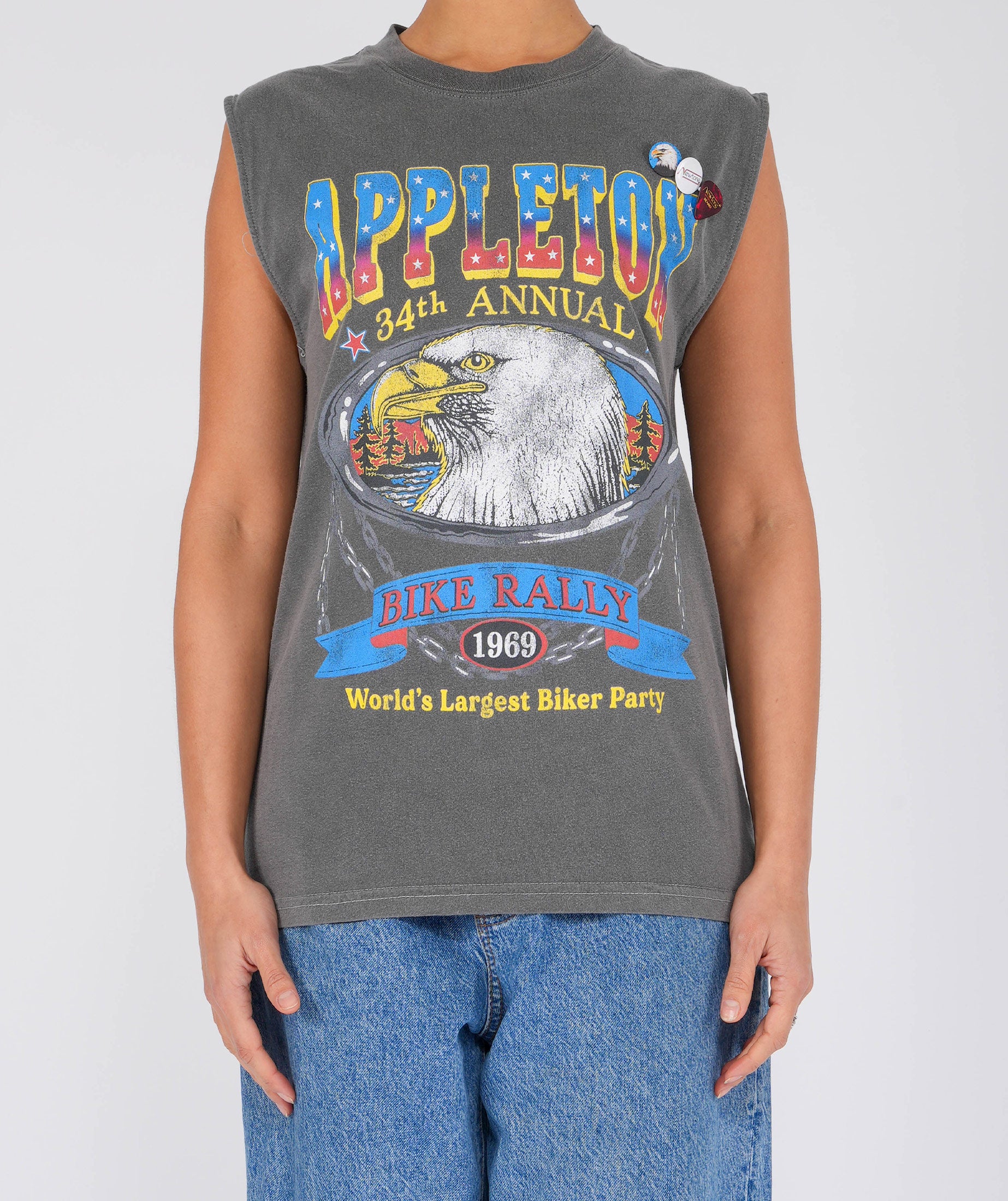 APPLETON" pepper biker tee shirt