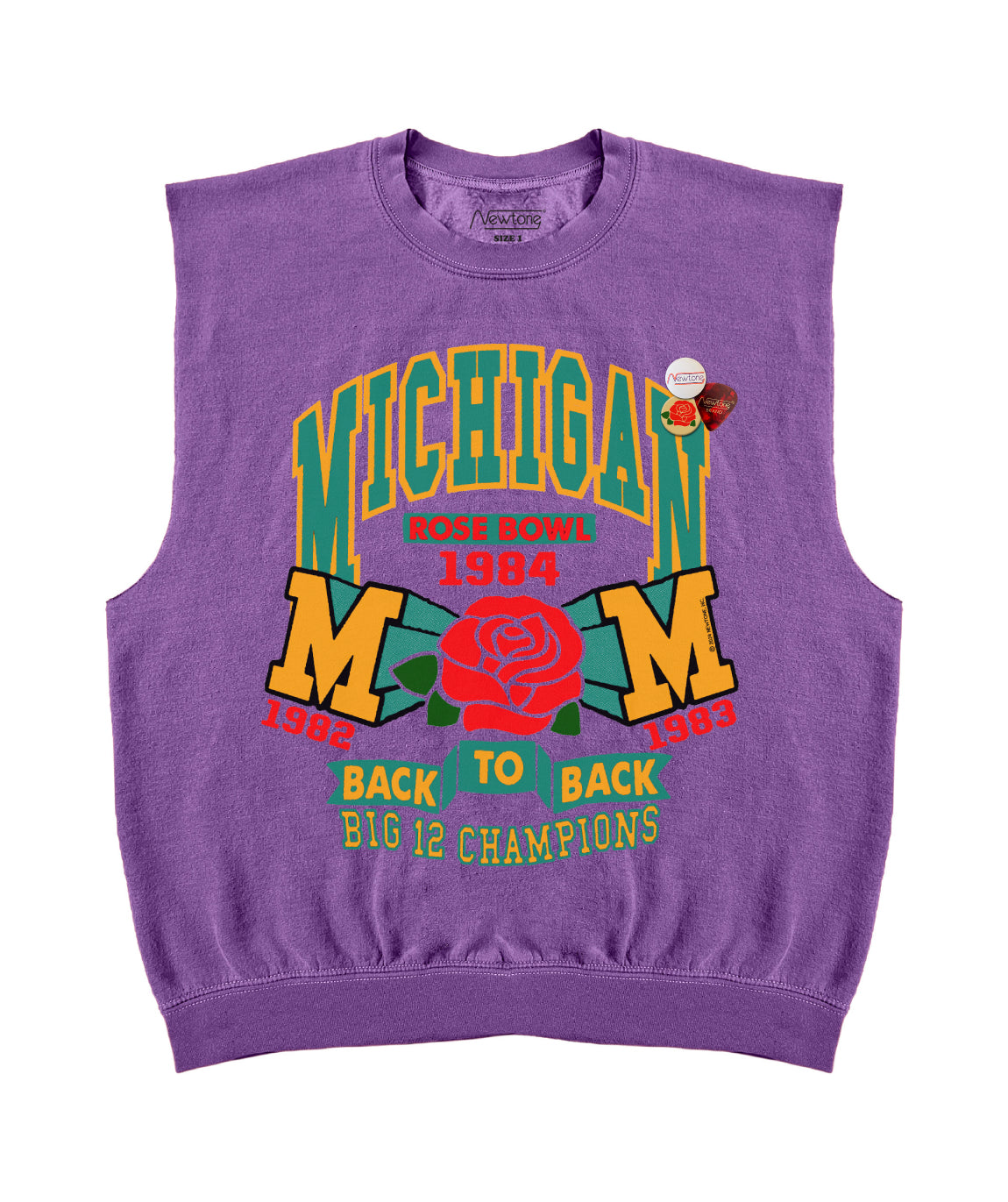 Sweatshirt bolster purple "ROSE