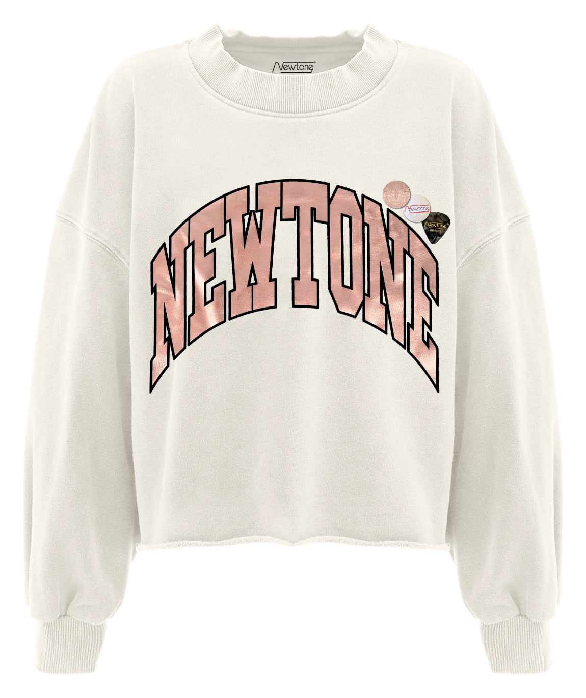 TONE SS25" natural crop sweatshirt