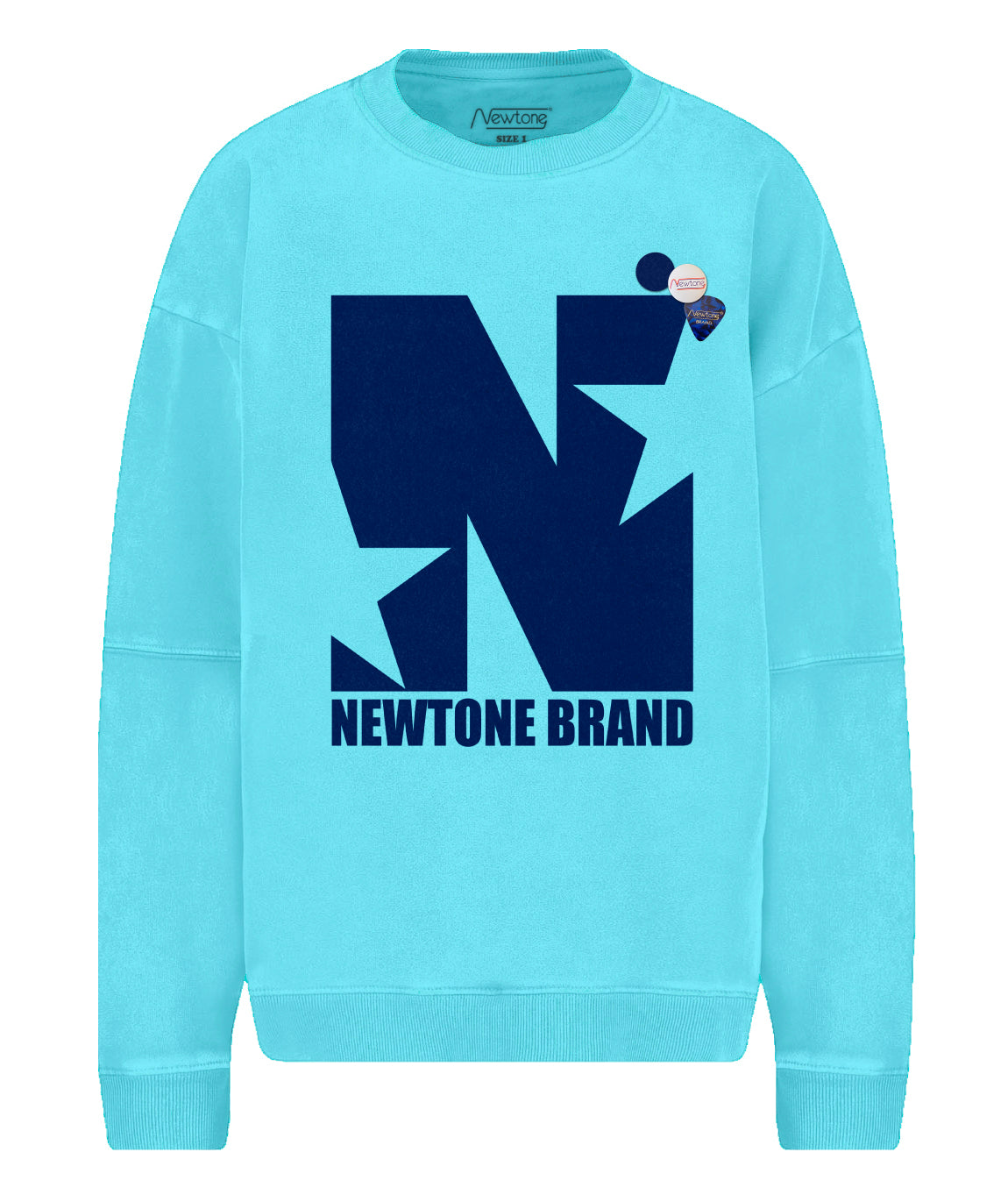 Roller pool blue "SINGLE" sweatshirt